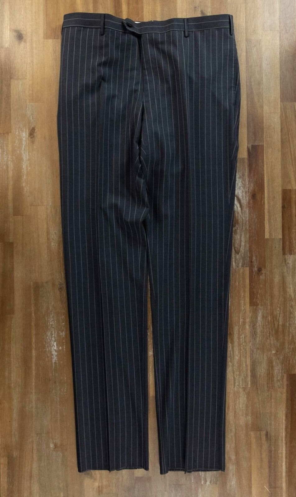 Caruso VAKKO by Caruso dark gray striped wool suit 42 US 52 IT Size 42R - 11 Thumbnail