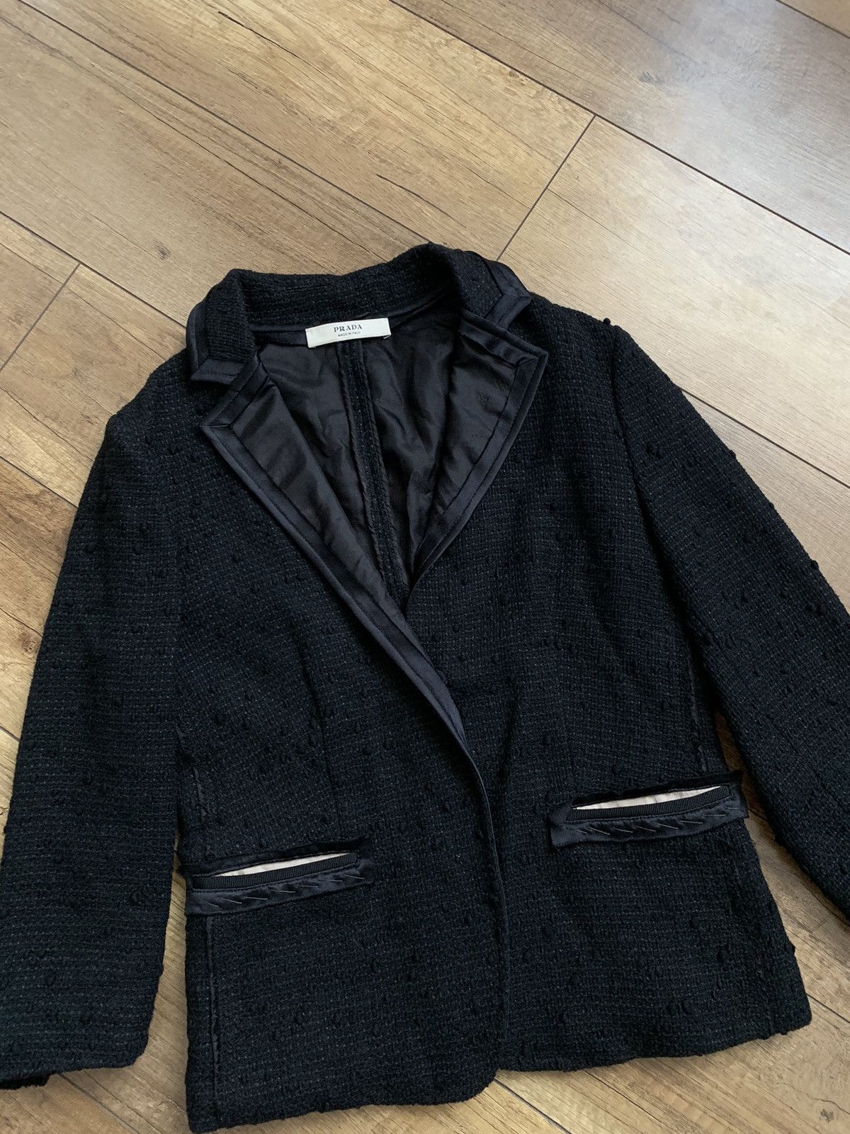 Prada Prada Wool/Silk Coat Blazer Jacket Womens Italy Size XS / US 0-2 / IT 36-38 - 3 Thumbnail