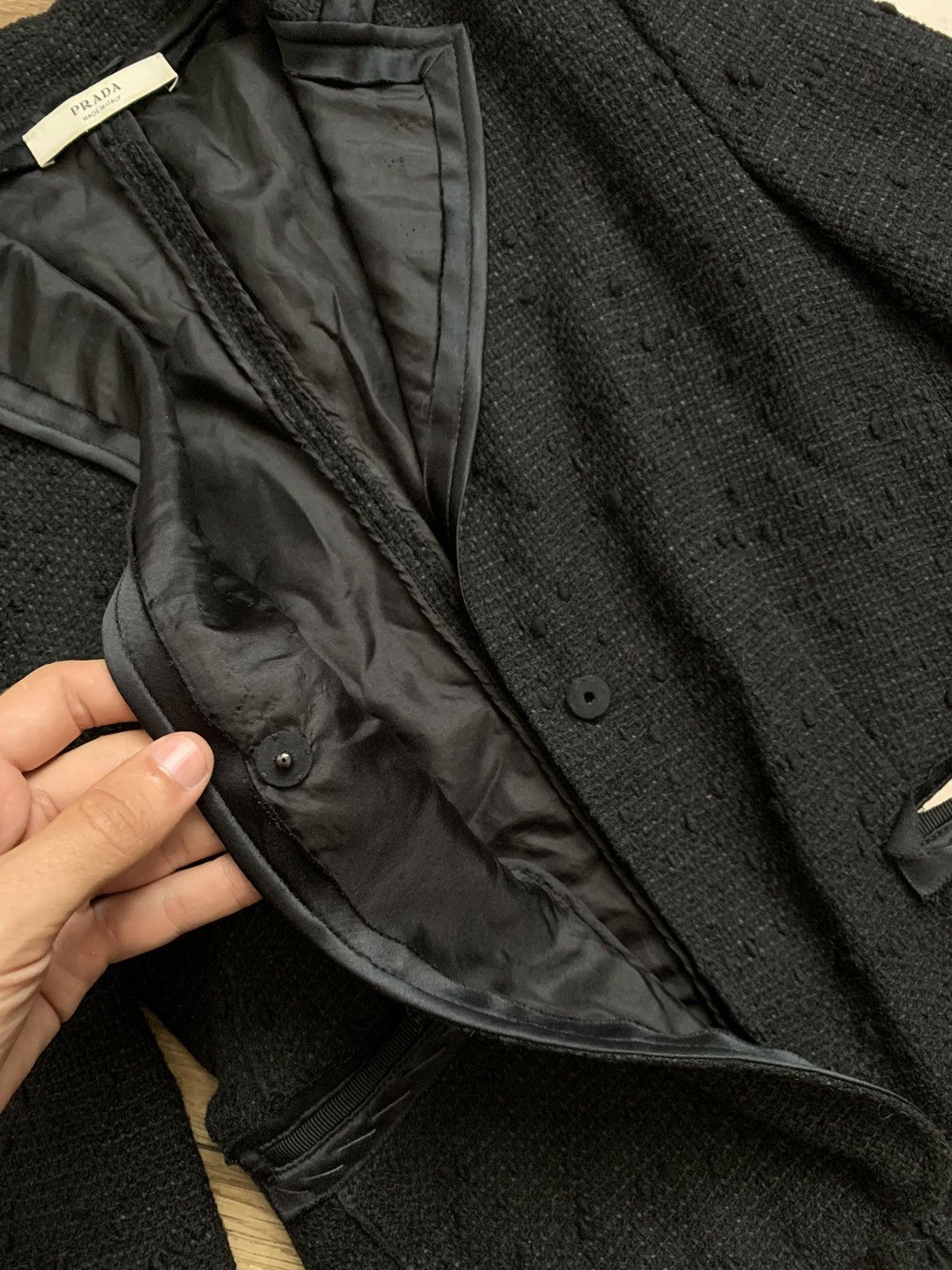 Prada Prada Wool/Silk Coat Blazer Jacket Womens Italy Size XS / US 0-2 / IT 36-38 - 8 Thumbnail