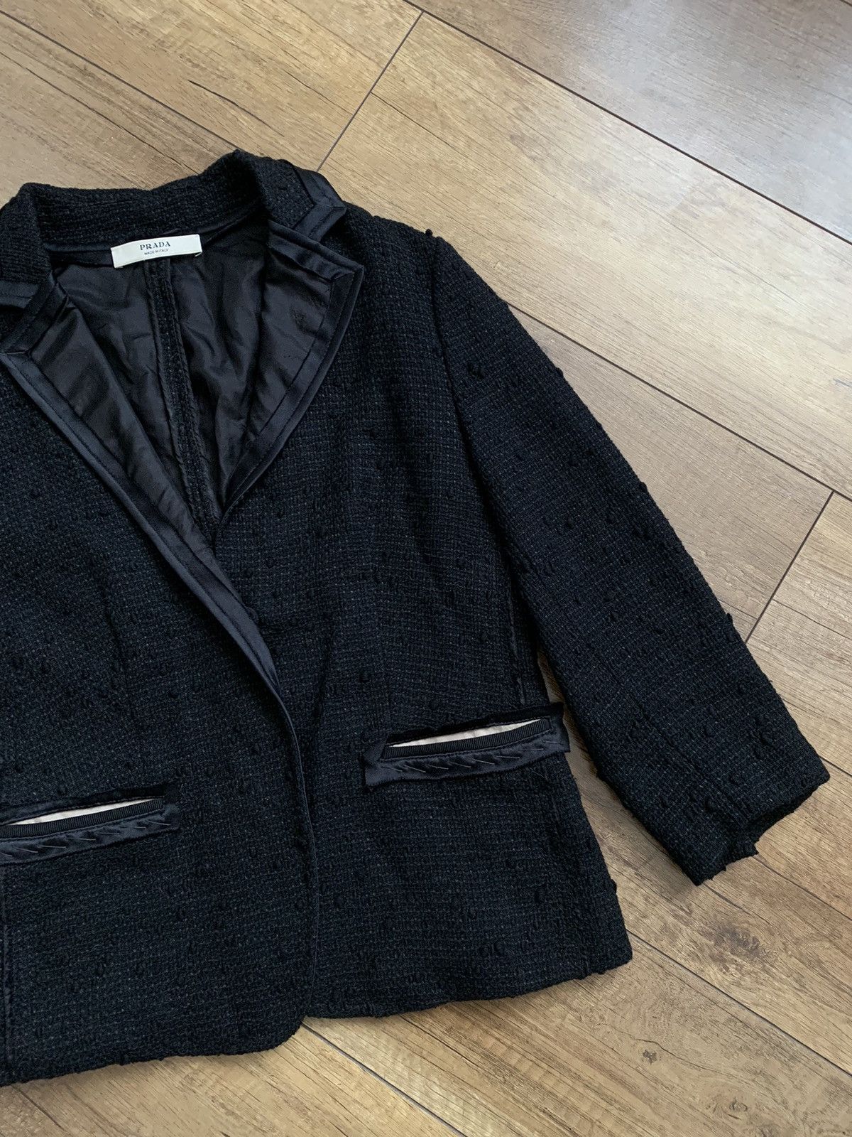 Prada Prada Wool/Silk Coat Blazer Jacket Womens Italy Size XS / US 0-2 / IT 36-38 - 5 Thumbnail