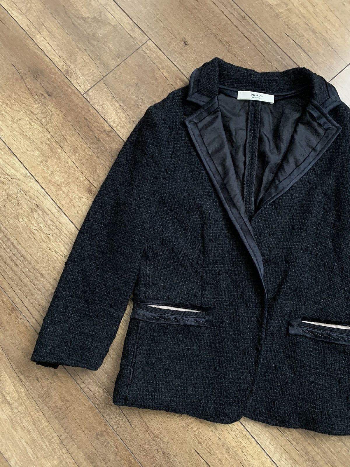 Prada Prada Wool/Silk Coat Blazer Jacket Womens Italy Size XS / US 0-2 / IT 36-38 - 4 Thumbnail