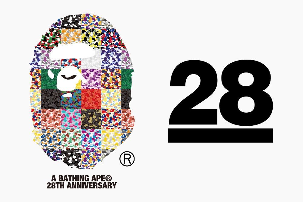 Bape 28th Anniversary Ape Head Tee Size US M / EU 48-50 / 2 - 4 Thumbnail