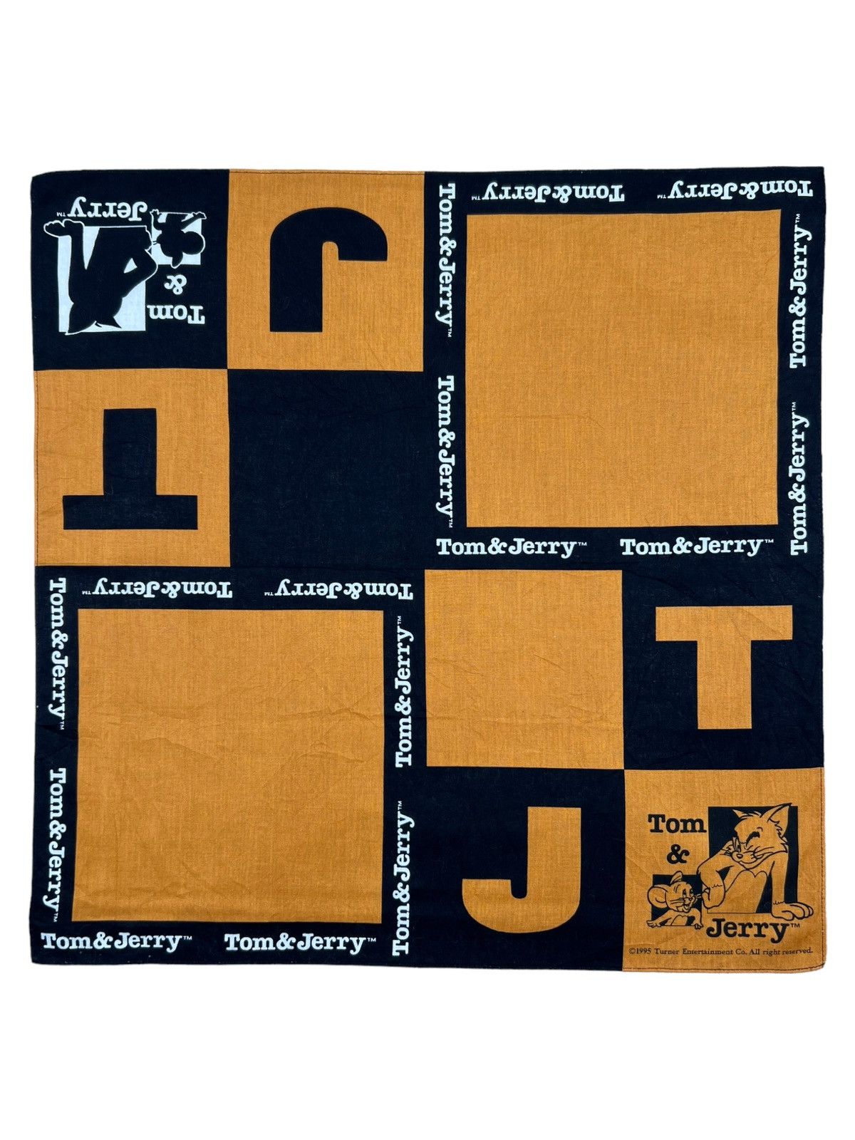 Cartoon Network Tom and Jerry Handkerchief Neckerchief Bandana Pocketsquare Size ONE SIZE - 1 Thumbnail