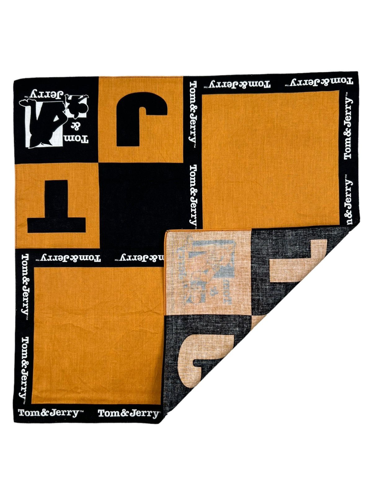 Cartoon Network Tom and Jerry Handkerchief Neckerchief Bandana Pocketsquare Size ONE SIZE - 3 Thumbnail