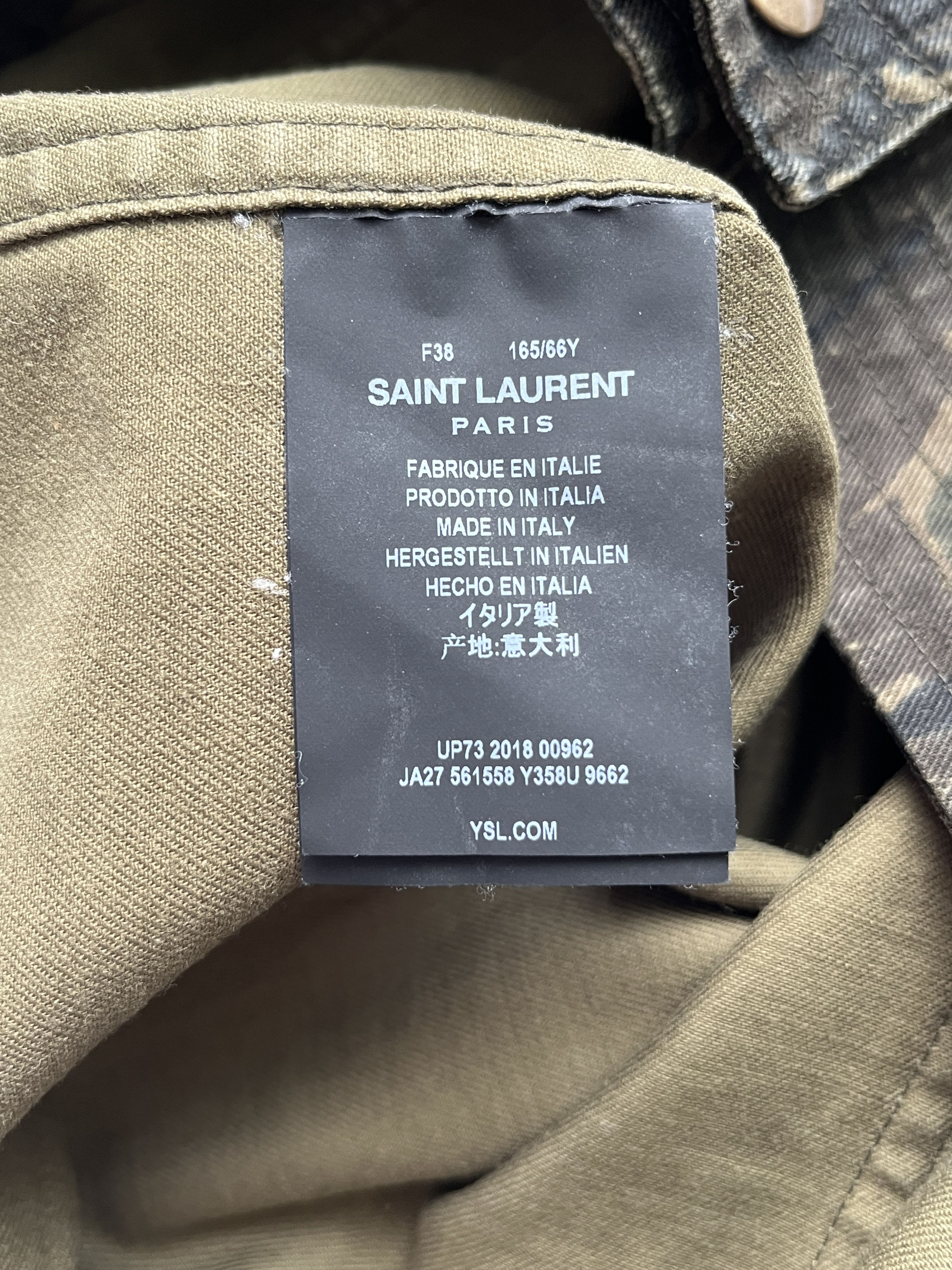 Saint Laurent Paris ⚡️QUICK SALE⚡️2018 Saint Laurent Vaccarello Camo Mini Skirt Size 28" / US 6 / IT 42 - 4 Thumbnail