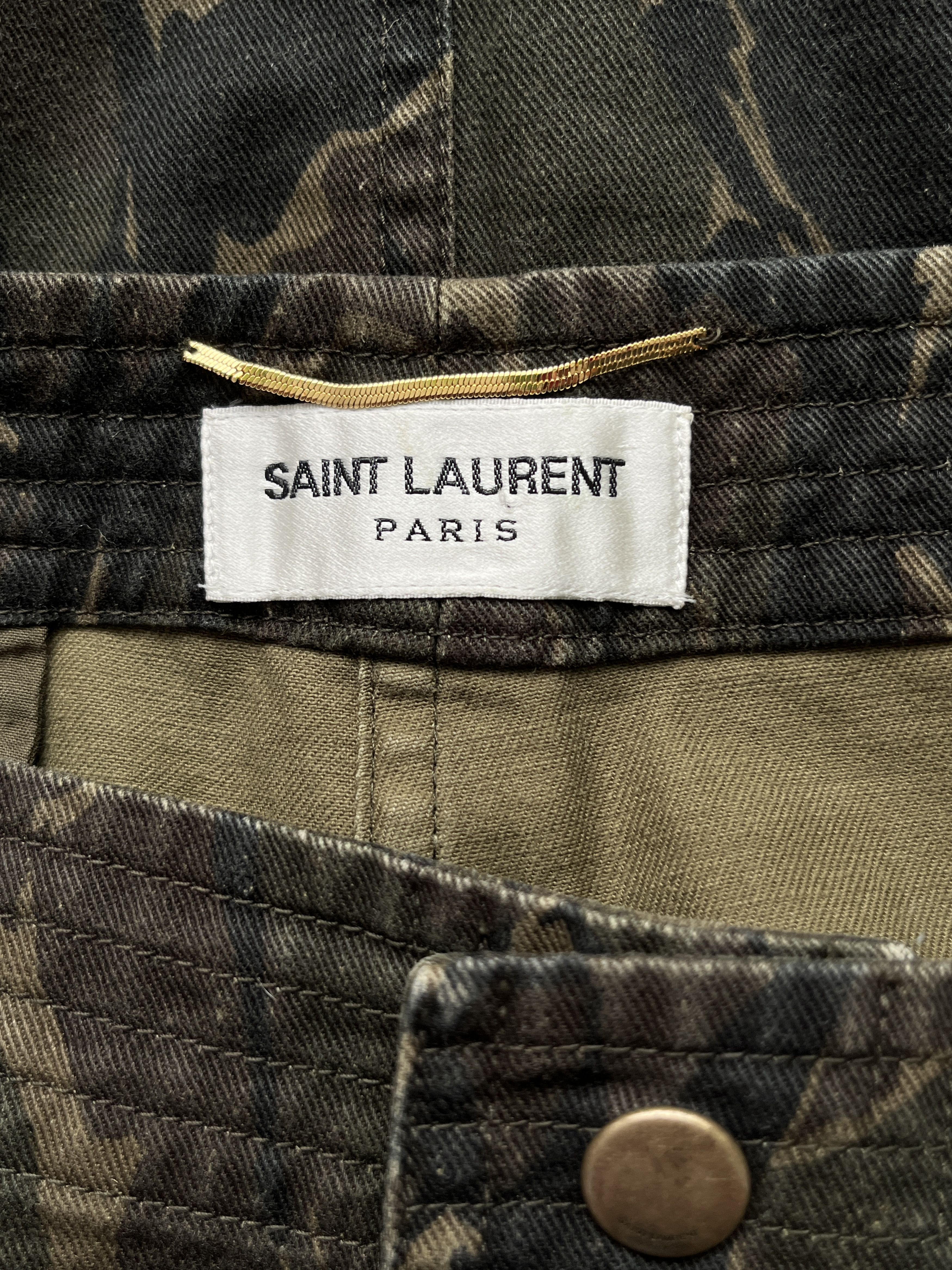 Saint Laurent Paris ⚡️QUICK SALE⚡️2018 Saint Laurent Vaccarello Camo Mini Skirt Size 28" / US 6 / IT 42 - 3 Thumbnail