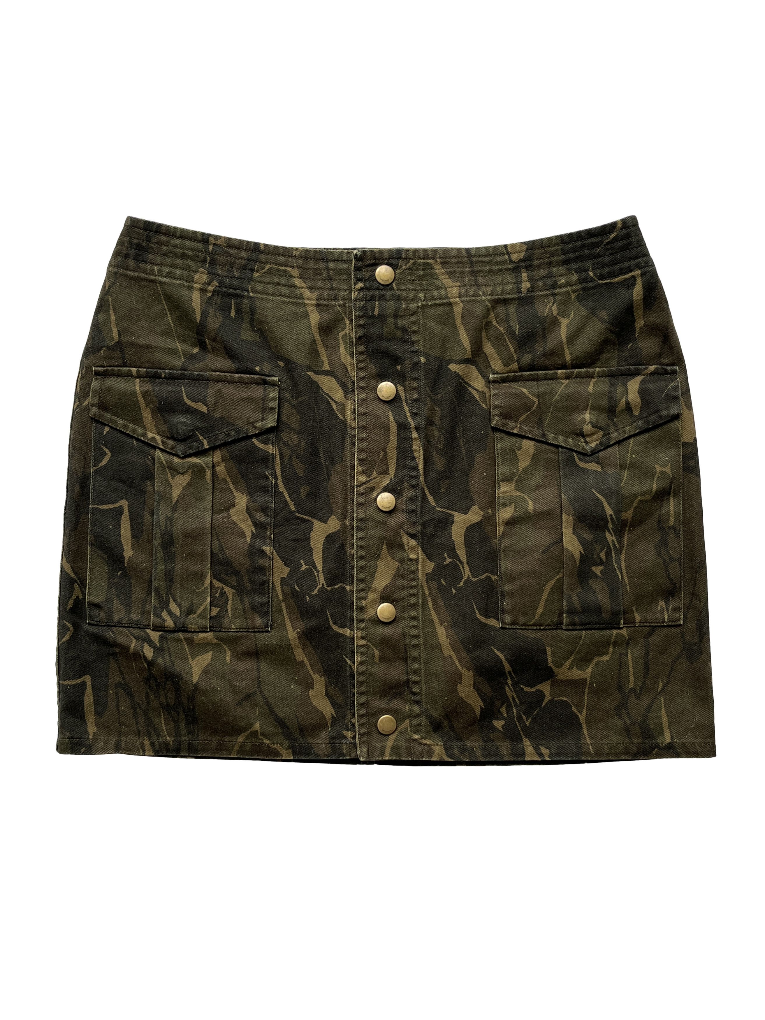 Saint Laurent Paris ⚡️QUICK SALE⚡️2018 Saint Laurent Vaccarello Camo Mini Skirt Size 28" / US 6 / IT 42 - 1 Thumbnail