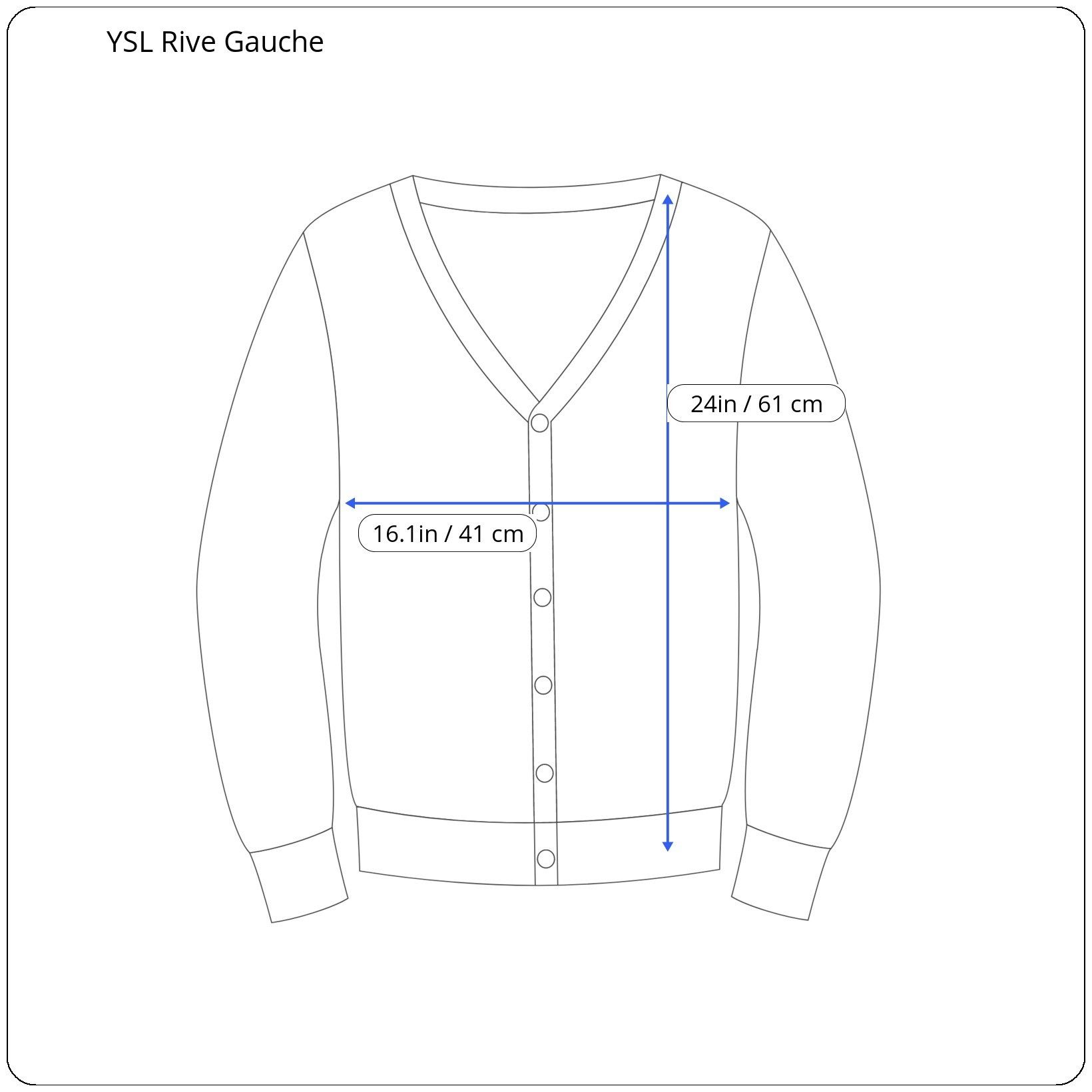 Saint Laurent Paris ⚡️QUICK SALE⚡️Ysl Rive Gauche By Tom Ford Wool Cardigan Size S / US 4 / IT 40 - 9 Thumbnail