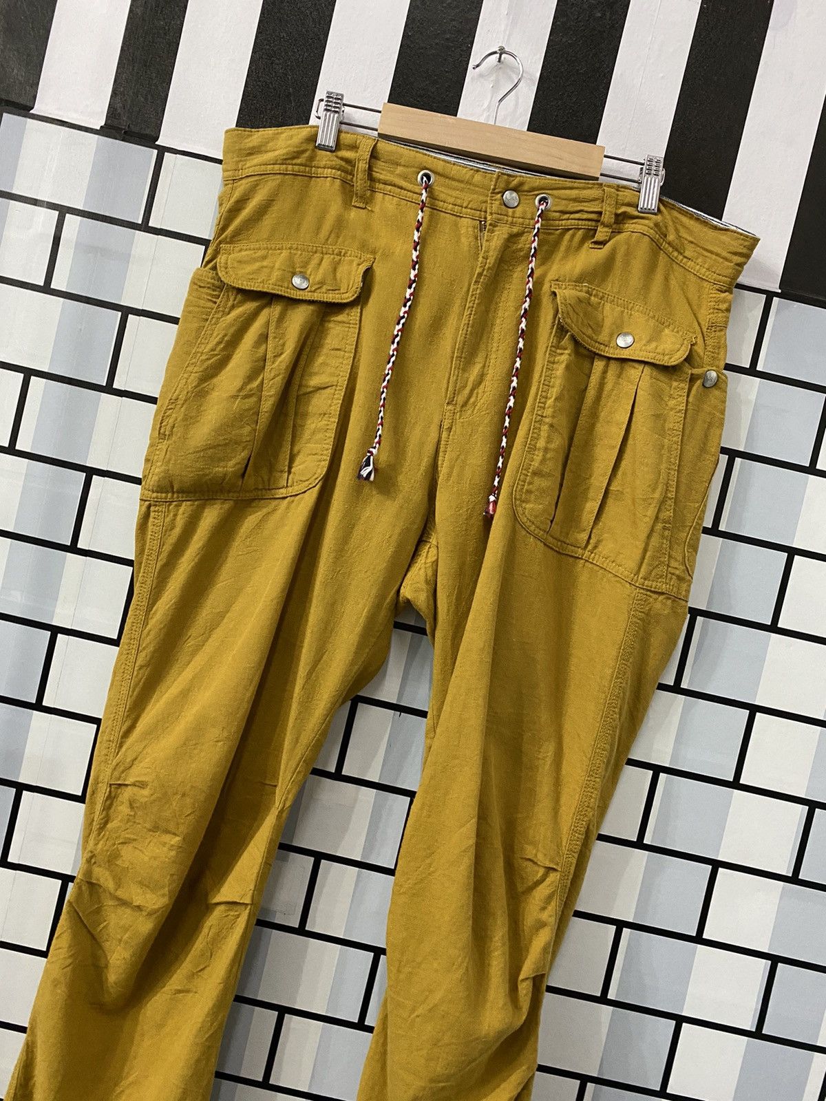 Japanese Brand × Other Japan Brand Navy Bush Pocket Light Weight Cargo Pants Size US 36 / EU 52 - 4 Thumbnail