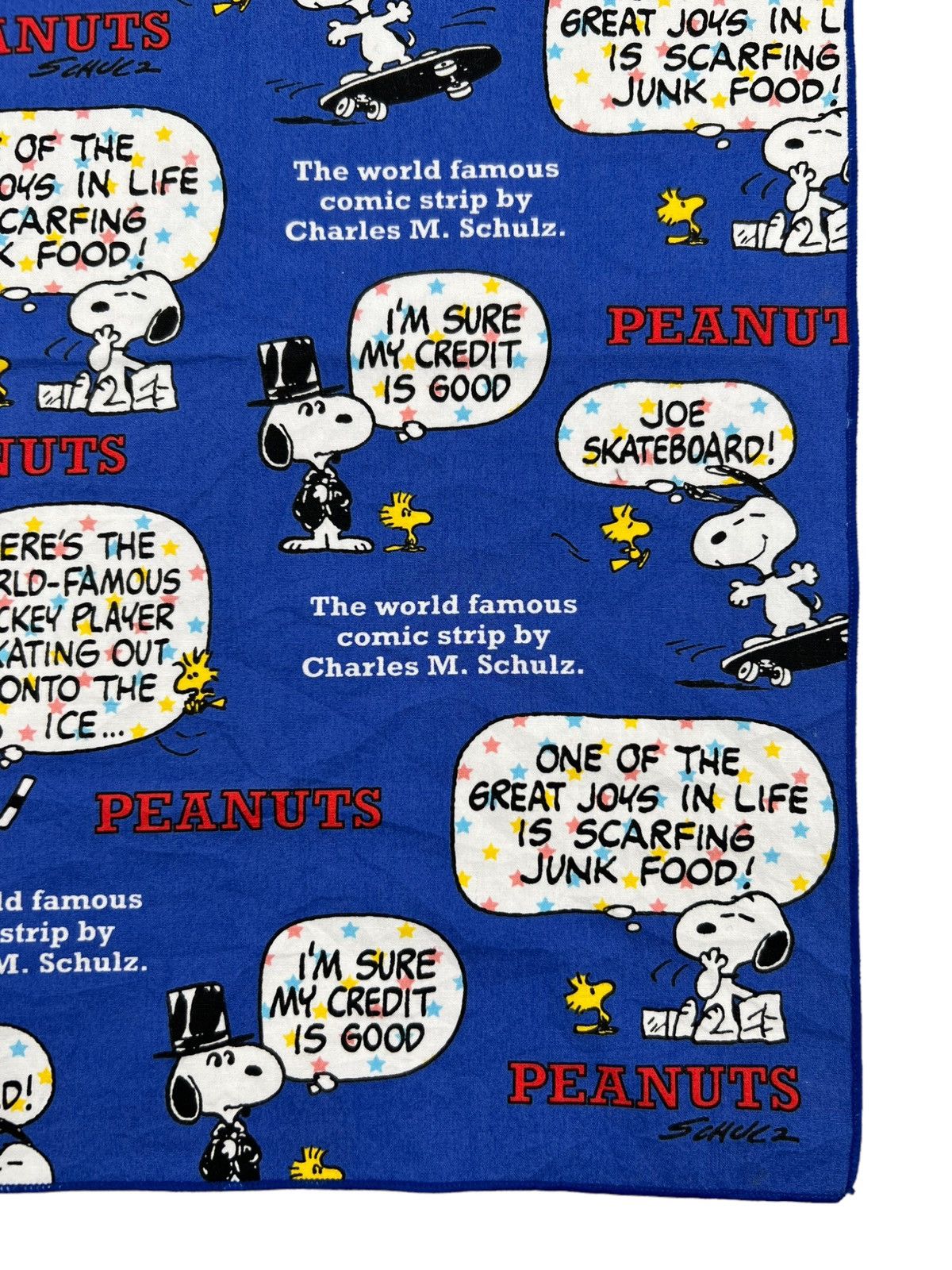 Peanuts Snoopy Handkerchief Neckerchief Bandana Pocketsquare Size ONE SIZE - 2 Thumbnail