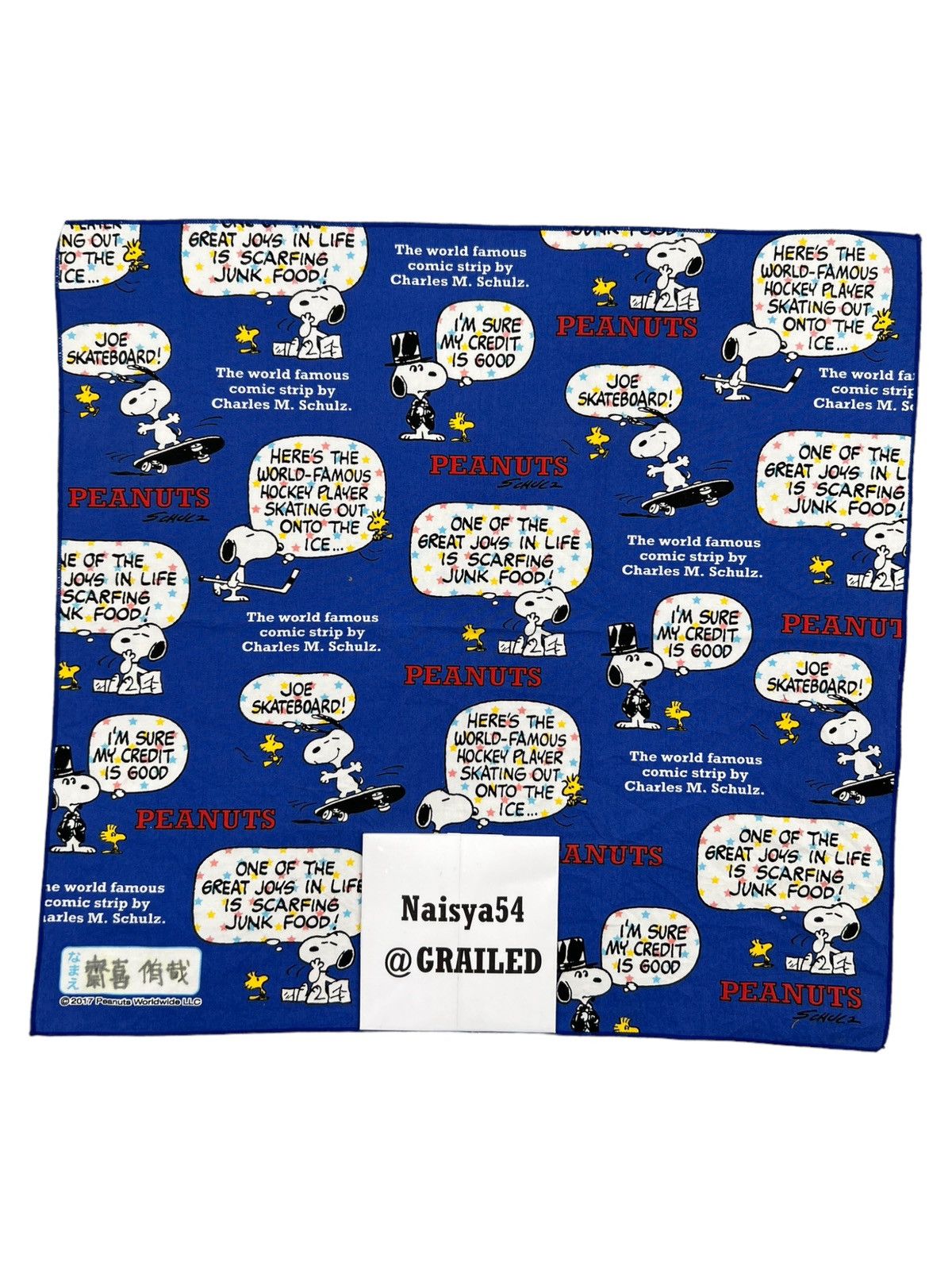 Peanuts Snoopy Handkerchief Neckerchief Bandana Pocketsquare Size ONE SIZE - 6 Thumbnail