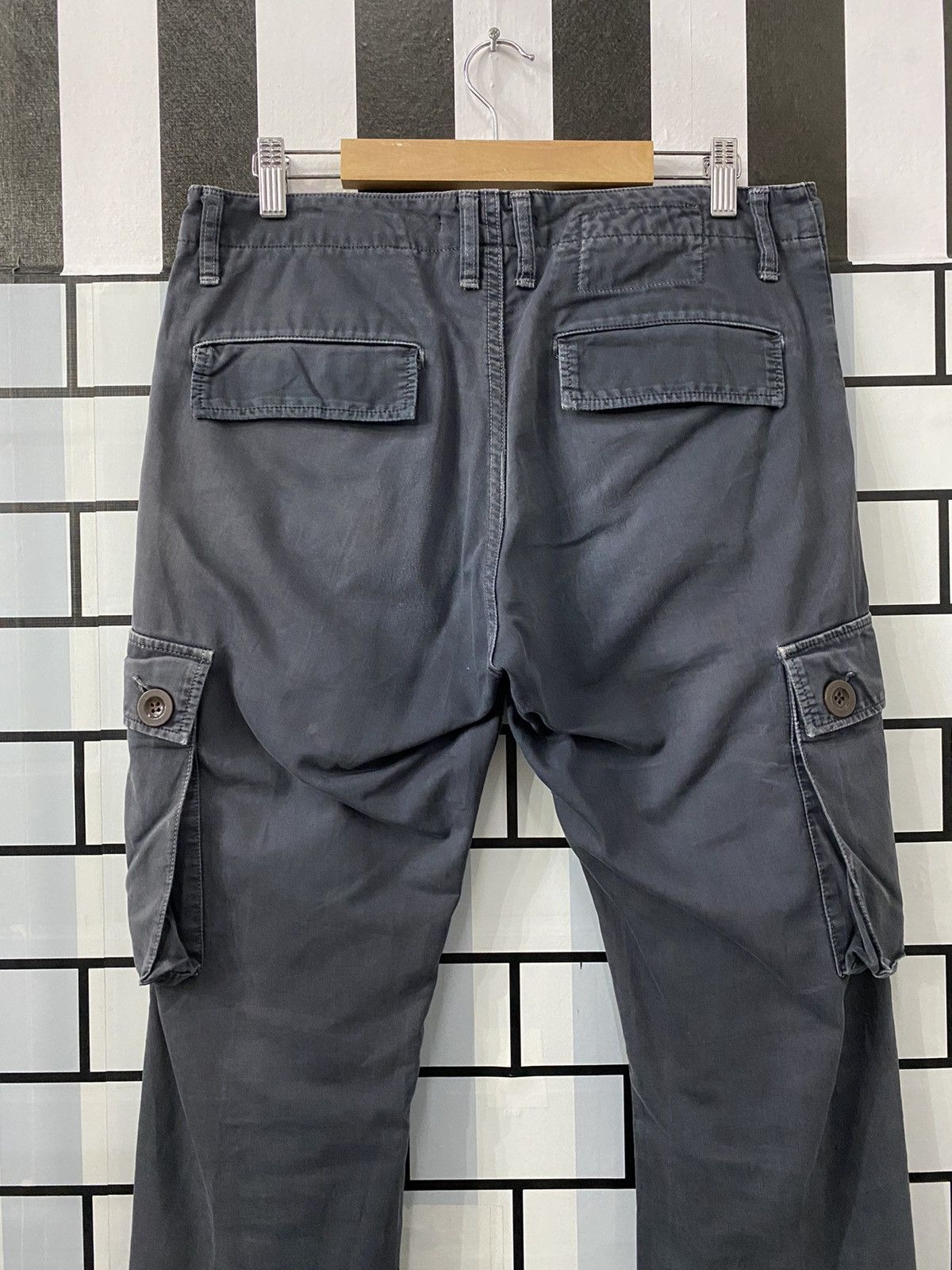 Johnbull × Vintage Vintage Johnbull Cargo Trousers Faded Blue Drawstring Pants Size US 32 / EU 48 - 12 Thumbnail