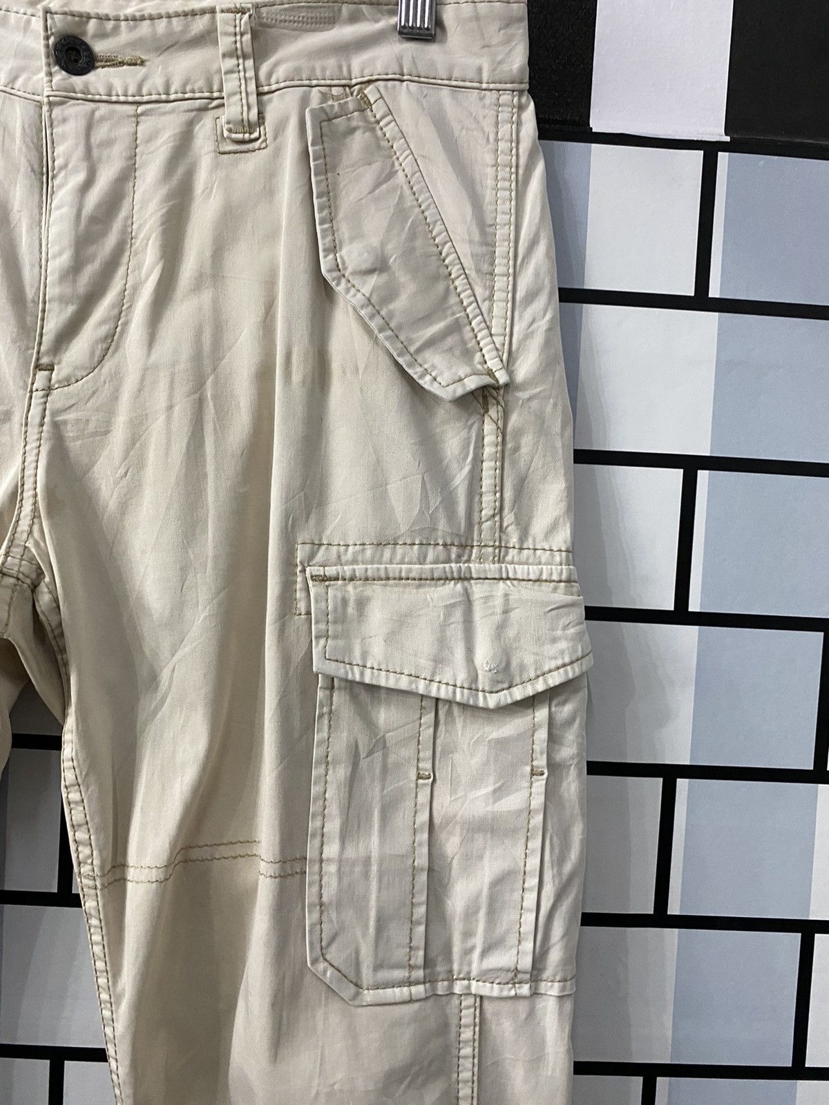 Japanese Brand × Uniqlo Vintage Uniqlo Japan Cargo Pants Techtical Drawstring Size US 32 / EU 48 - 9 Thumbnail