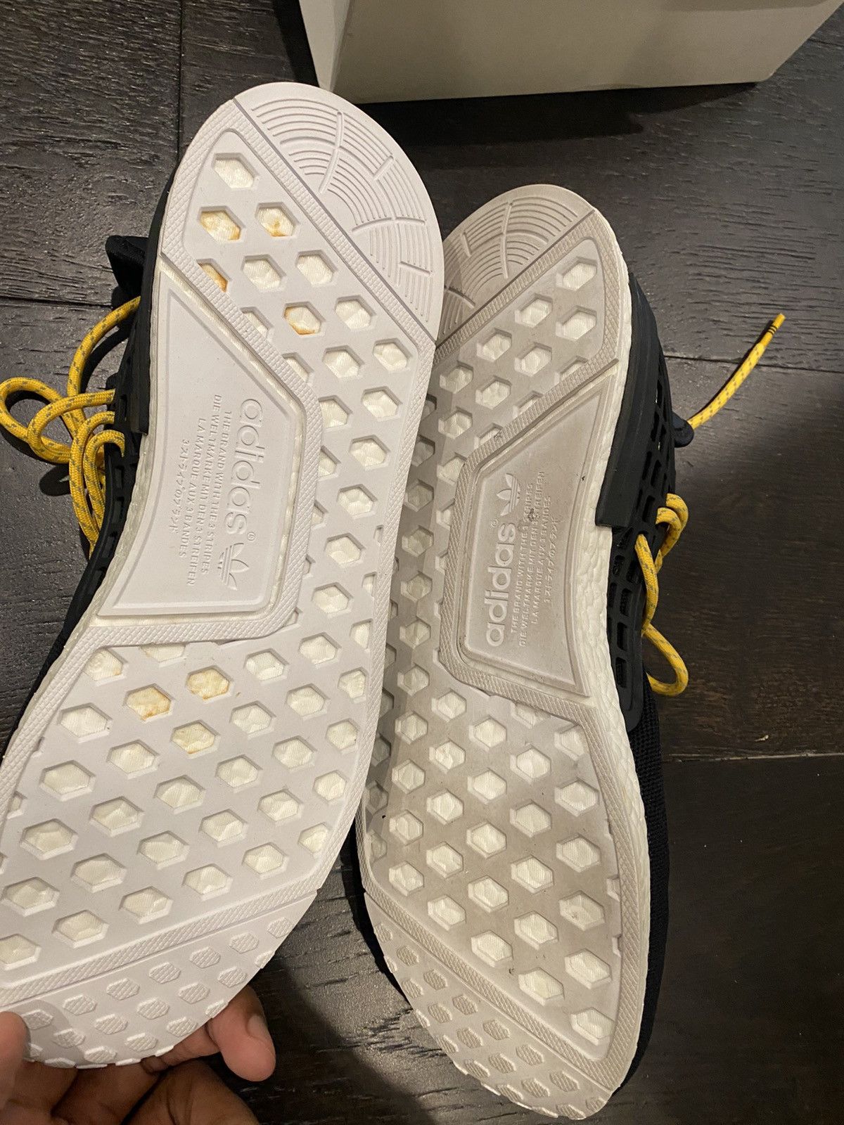 Adidas × Pharrell Pharrell x NMD Human Race Black 2016 Size US 13 / EU 46 - 6 Thumbnail