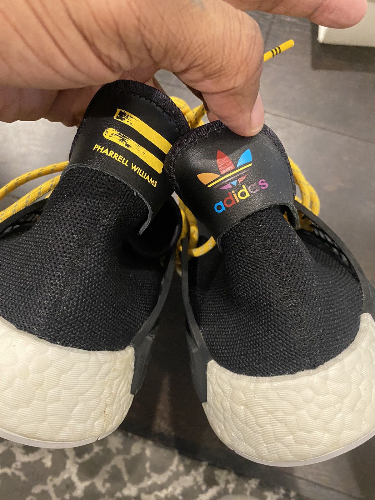 Adidas × Pharrell Pharrell x NMD Human Race Black 2016 Size US 13 / EU 46 - 8 Thumbnail