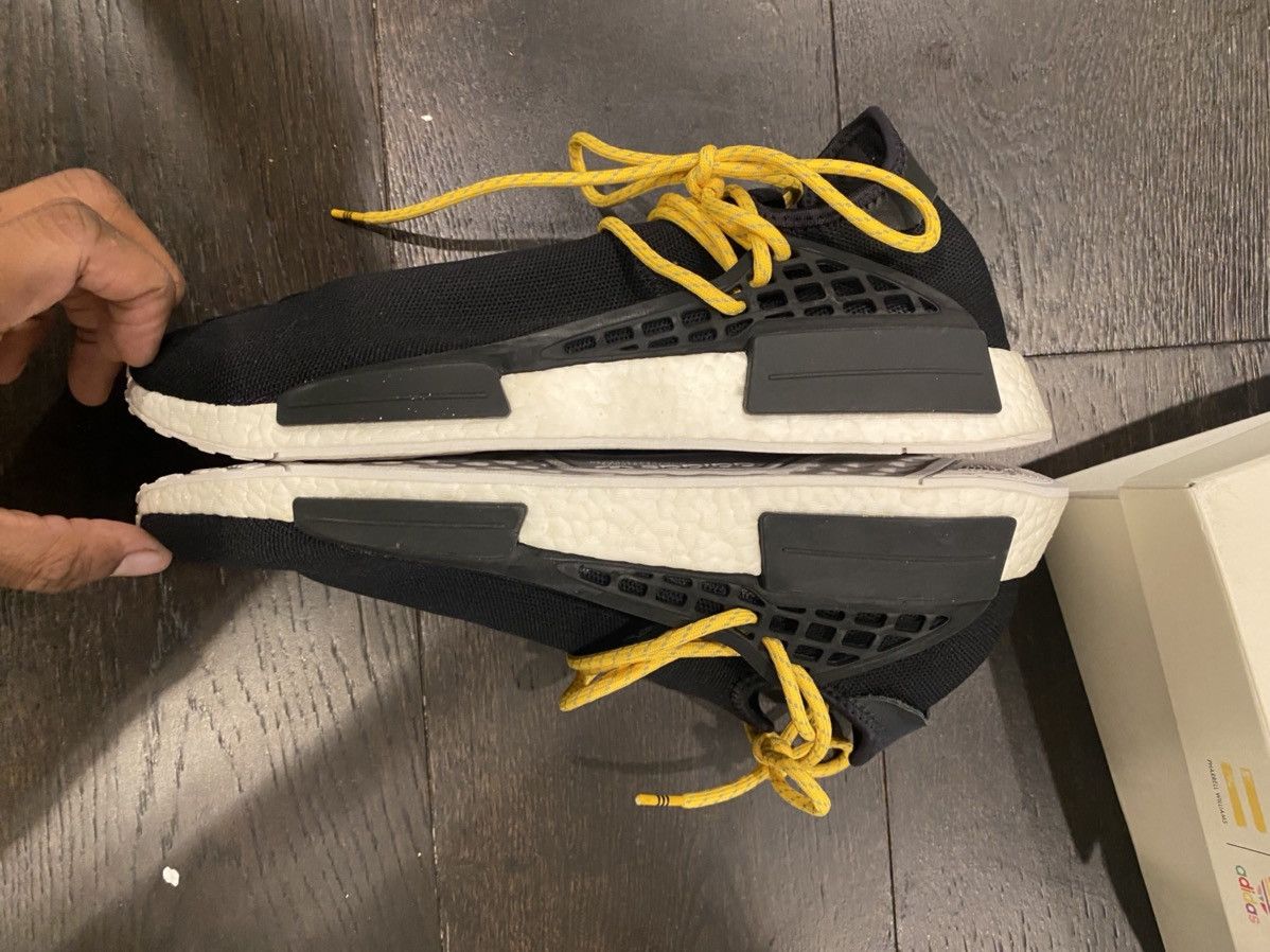 Adidas × Pharrell Pharrell x NMD Human Race Black 2016 Size US 13 / EU 46 - 2 Thumbnail