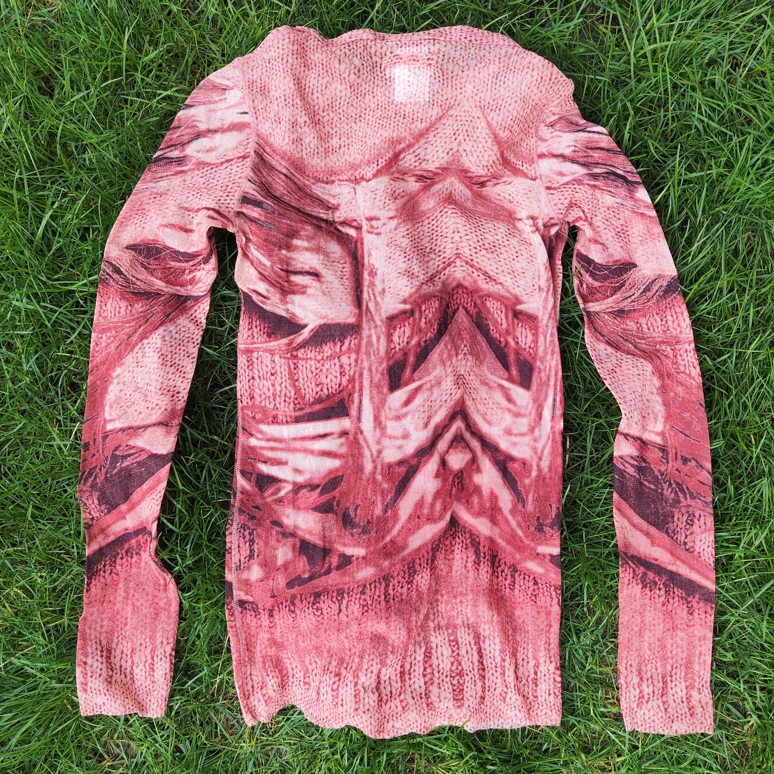 Jean Paul Gaultier Jean Paul Gaultier Optical Illusion Wool Mesh Tee T-shirt Size US S / EU 44-46 / 1 - 6 Thumbnail