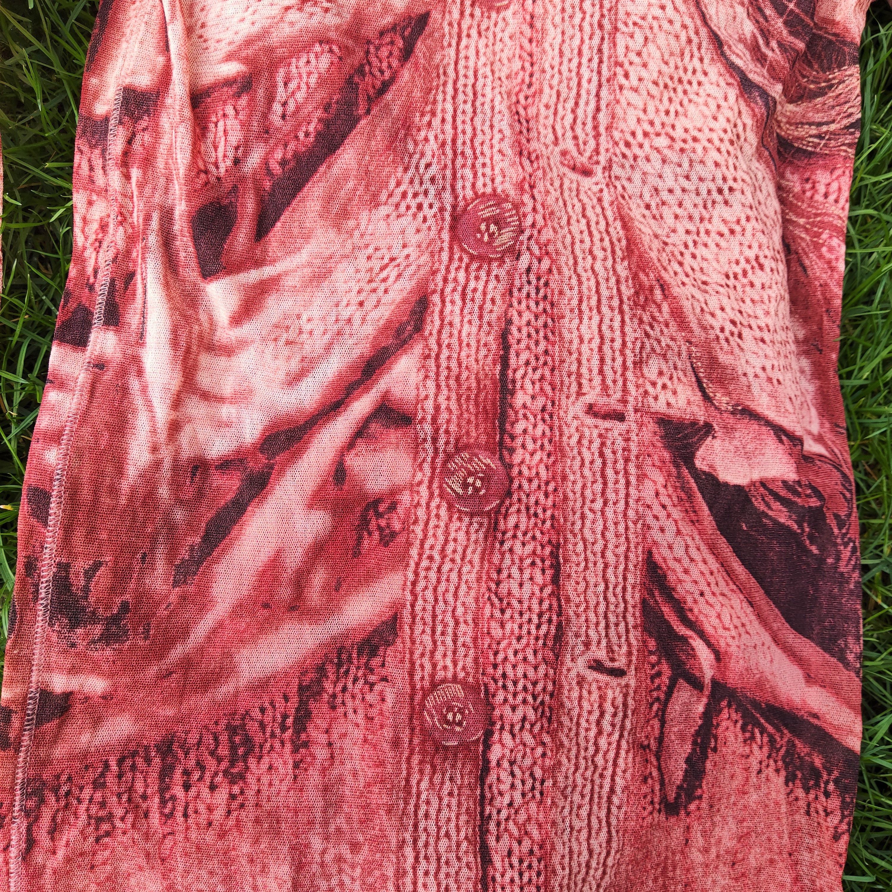 Jean Paul Gaultier Jean Paul Gaultier Optical Illusion Wool Mesh Tee T-shirt Size US S / EU 44-46 / 1 - 2 Thumbnail