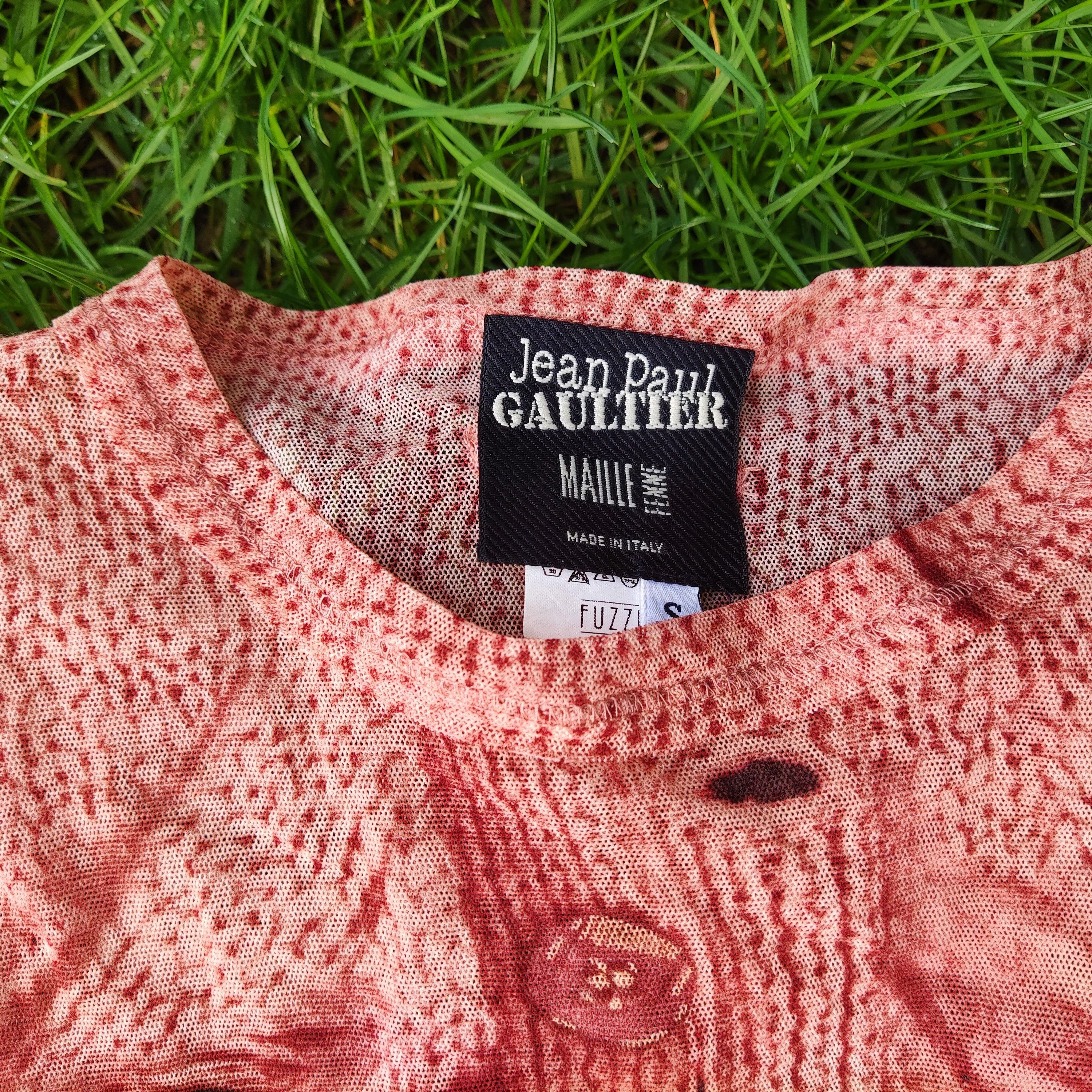 Jean Paul Gaultier Jean Paul Gaultier Optical Illusion Wool Mesh Tee T-shirt Size US S / EU 44-46 / 1 - 5 Thumbnail
