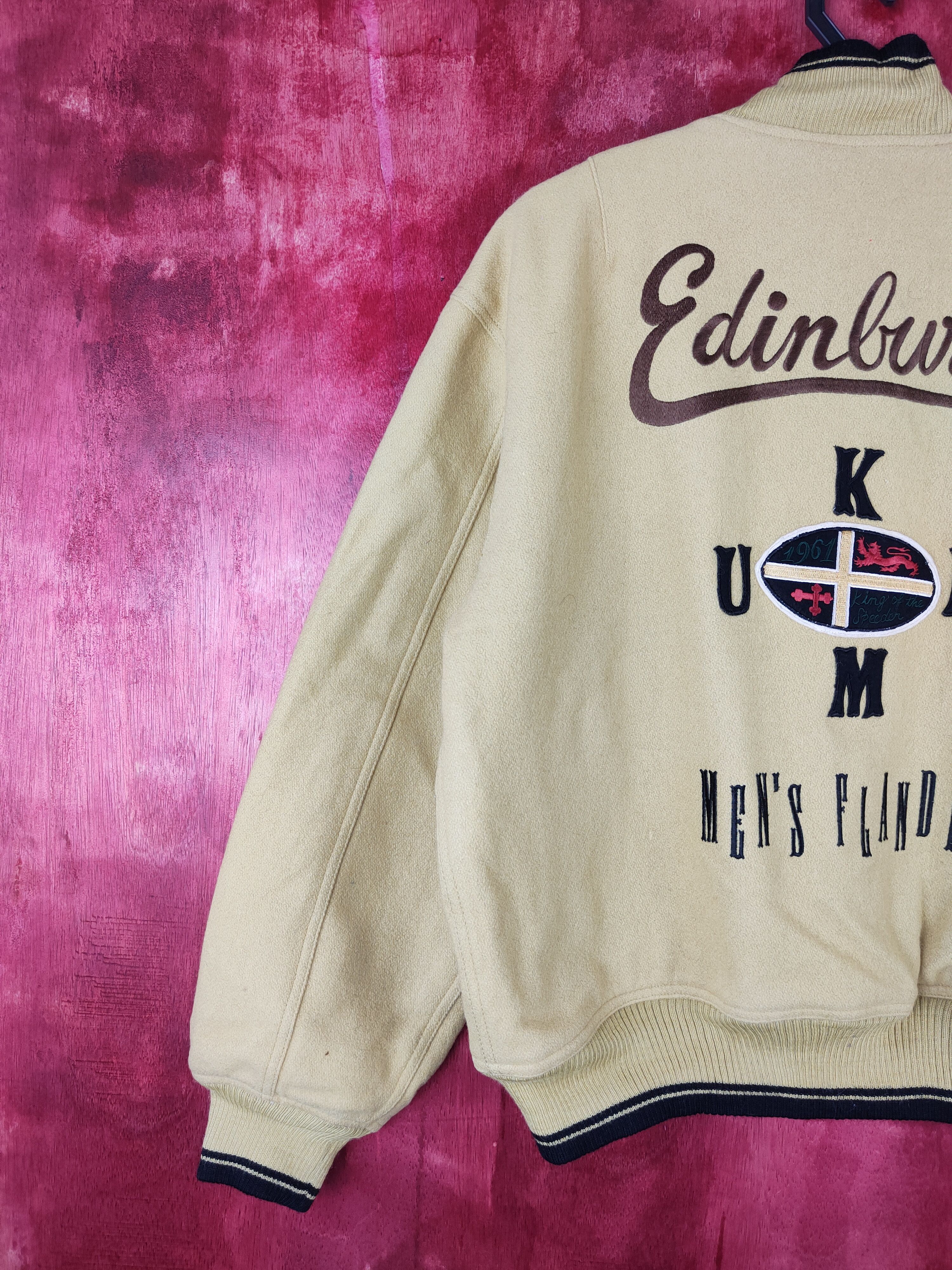 Vintage Flandre vintage Yellow Sweater varsity jacketb#5183 Size US M / EU 48-50 / 2 - 3 Thumbnail