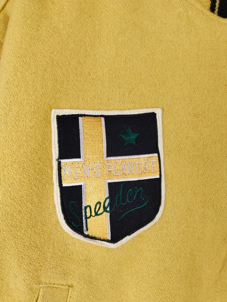 Vintage Flandre vintage Yellow Sweater varsity jacketb#5183 Size US M / EU 48-50 / 2 - 11 Thumbnail