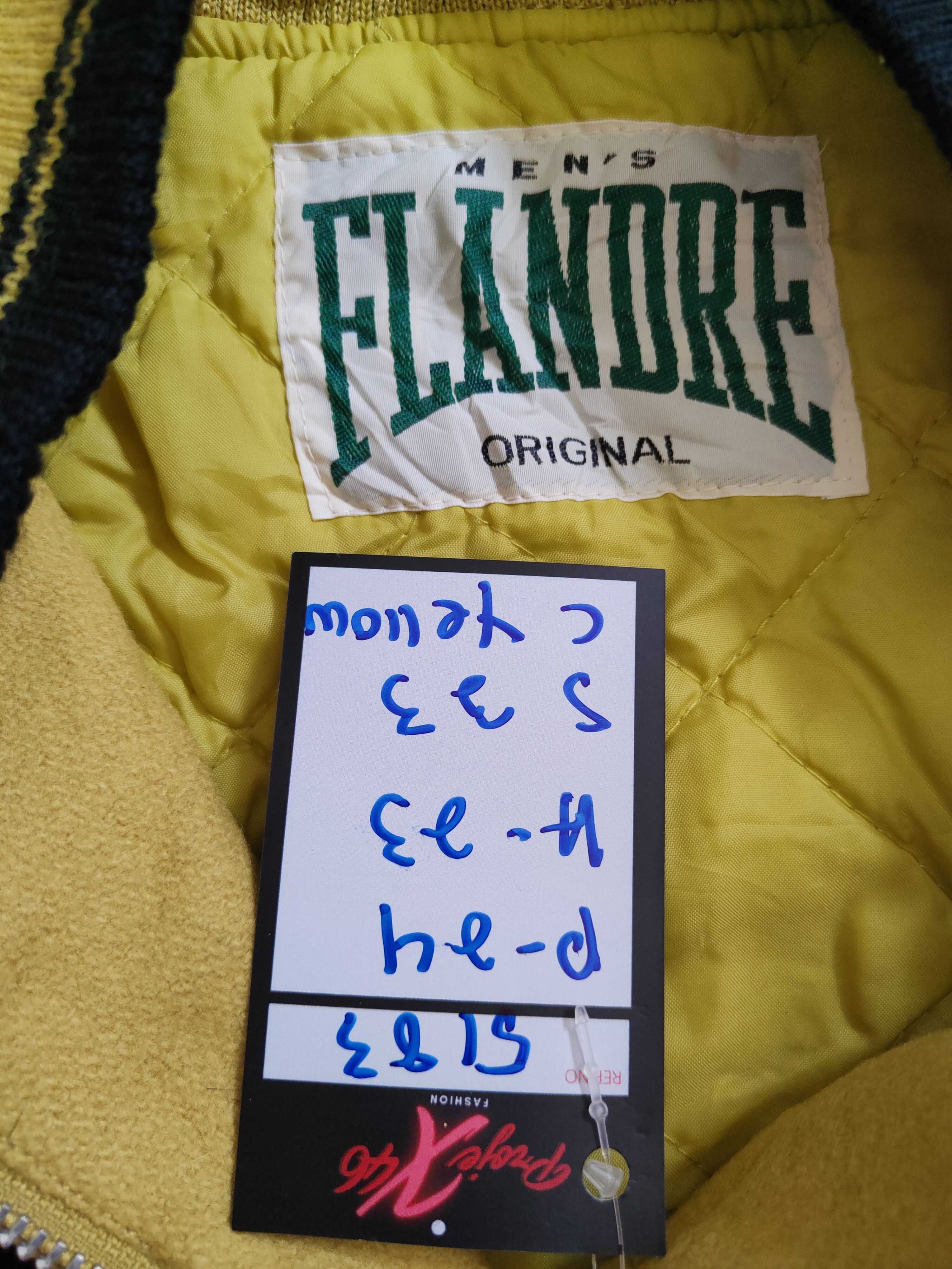 Vintage Flandre vintage Yellow Sweater varsity jacketb#5183 Size US M / EU 48-50 / 2 - 6 Thumbnail