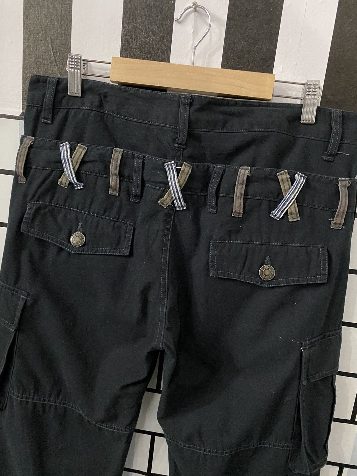 Japanese Brand × Vintage Vintage Japan Brand Double Waist Bush Pocket Cargo Pants Size US 32 / EU 48 - 10 Thumbnail
