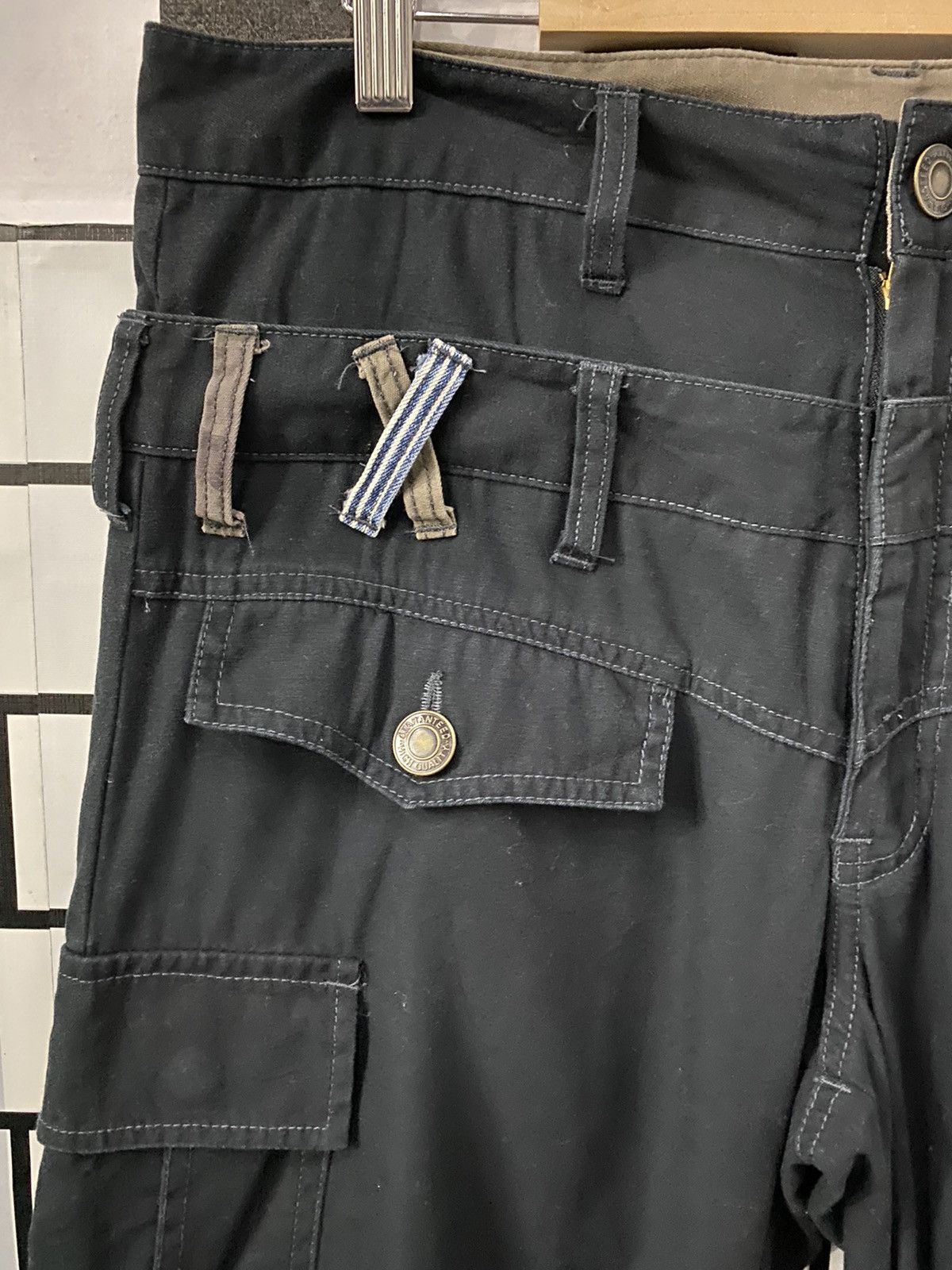 Japanese Brand × Vintage Vintage Japan Brand Double Waist Bush Pocket Cargo Pants Size US 32 / EU 48 - 6 Thumbnail