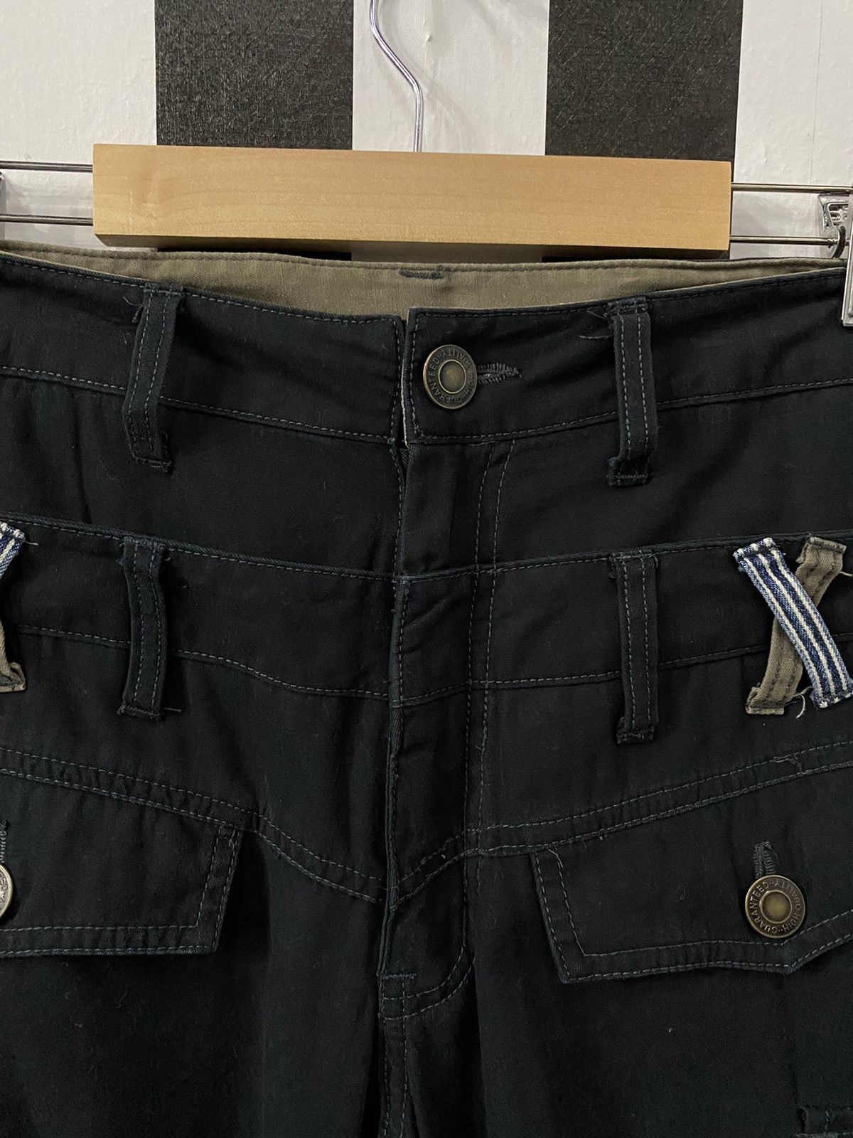 Japanese Brand × Vintage Vintage Japan Brand Double Waist Bush Pocket Cargo Pants Size US 32 / EU 48 - 7 Thumbnail
