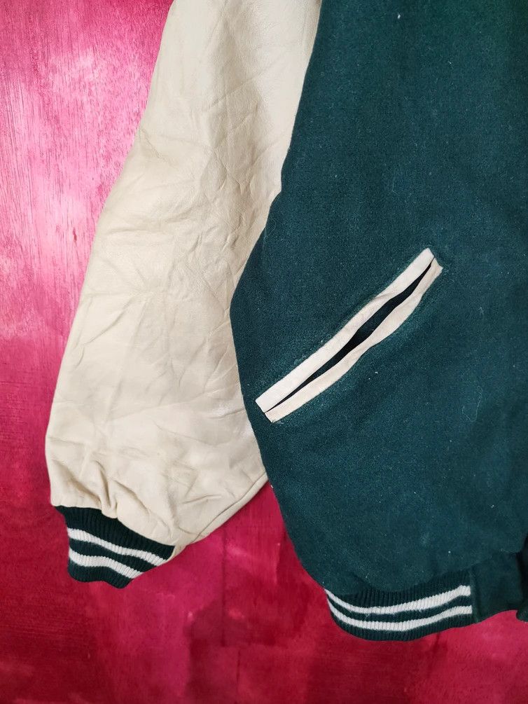 Vintage DL Old College Boy Green/Brown varsity mohair #5186 Size US L / EU 52-54 / 3 - 12 Thumbnail