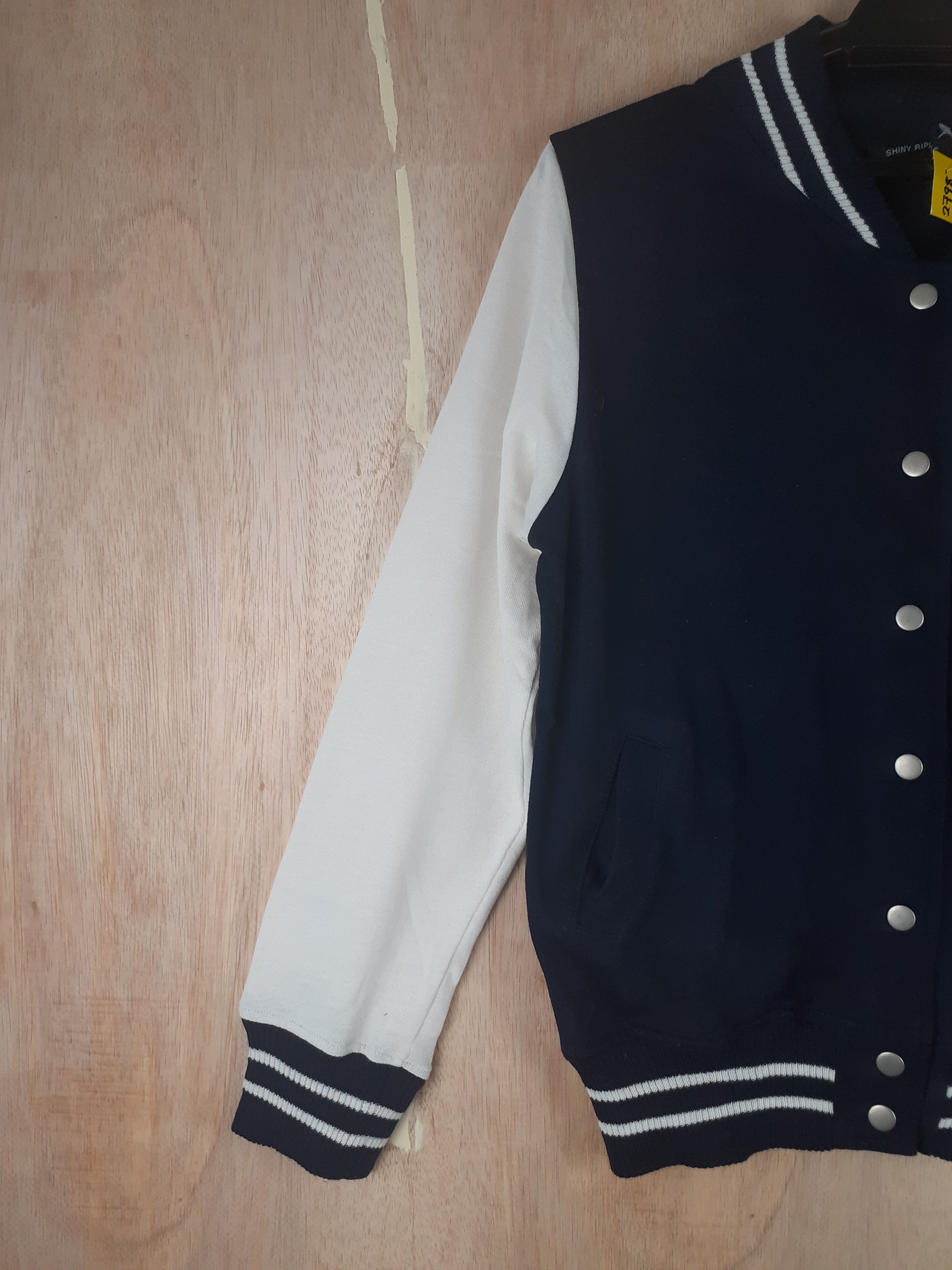 Japanese Brand Shiny Ripple blue/white sweaters varsity #2798 Size M / US 6-8 / IT 42-44 - 6 Thumbnail