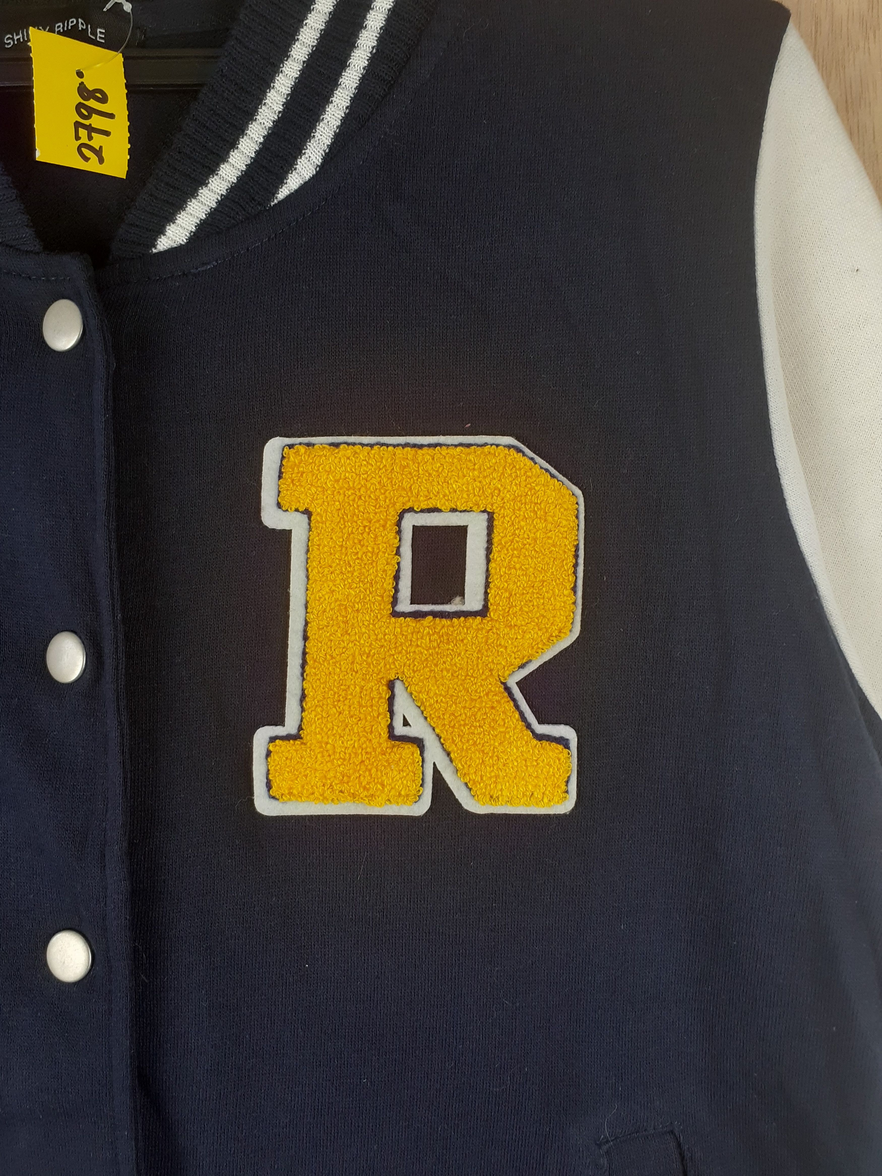 Japanese Brand Shiny Ripple blue/white sweaters varsity #2798 Size M / US 6-8 / IT 42-44 - 3 Thumbnail