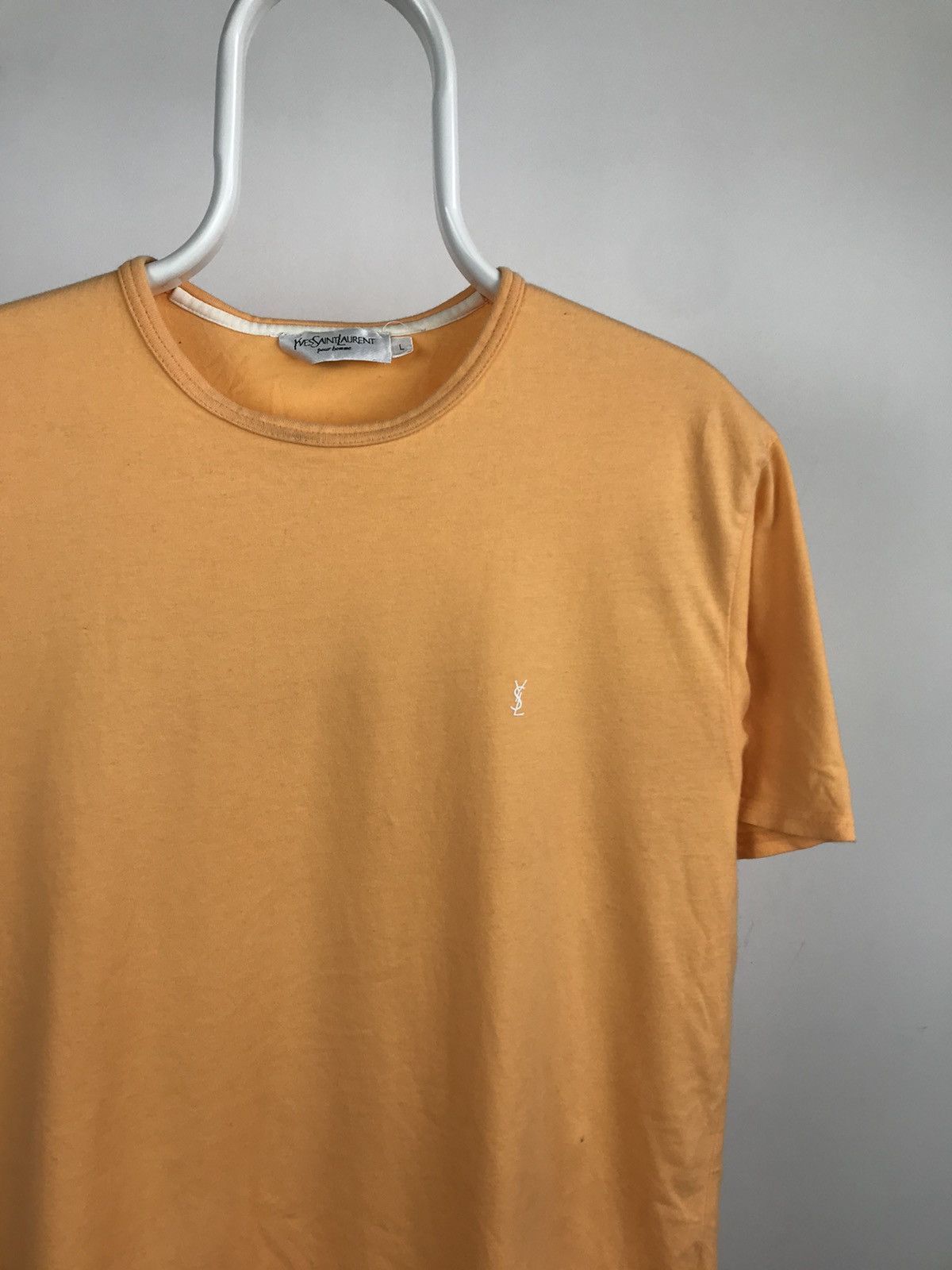 Yves Saint Laurent Vintage Yves Saint Laurent Orange Tshirt Size US L / EU 52-54 / 3 - 2 Thumbnail