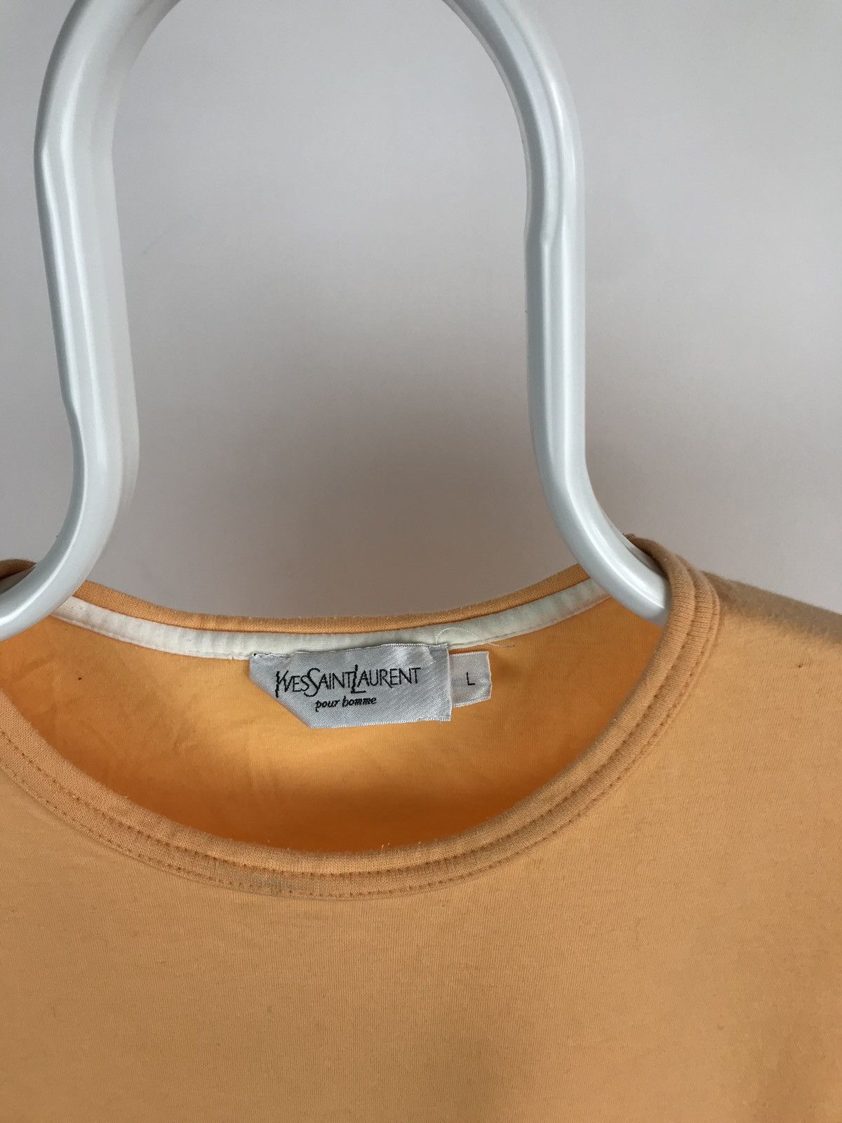 Yves Saint Laurent Vintage Yves Saint Laurent Orange Tshirt Size US L / EU 52-54 / 3 - 3 Thumbnail