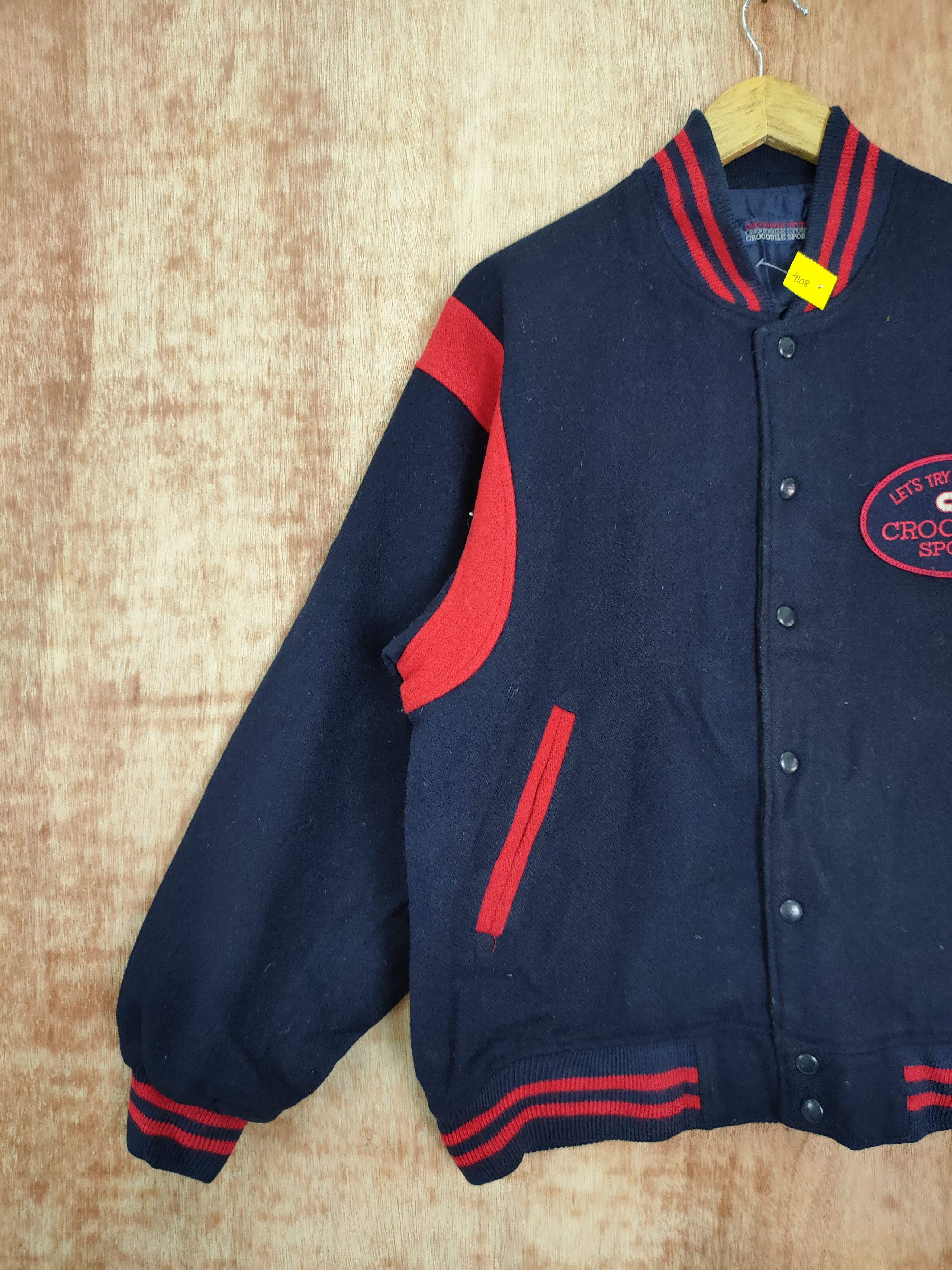 Japanese Brand Crocodile Sport wool varsity jacket vintage #4108 Size US M / EU 48-50 / 2 - 2 Thumbnail