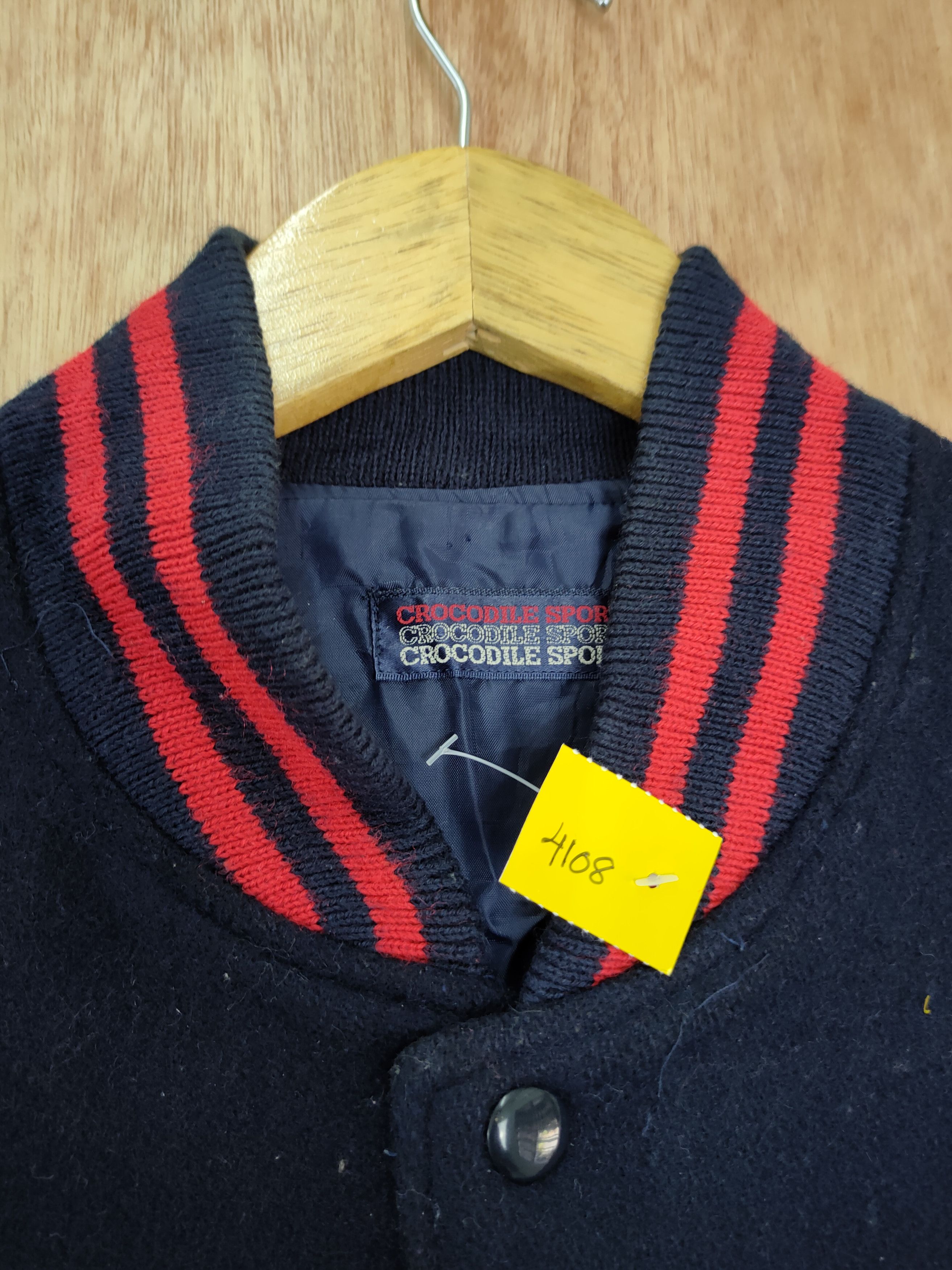 Japanese Brand Crocodile Sport wool varsity jacket vintage #4108 Size US M / EU 48-50 / 2 - 5 Thumbnail