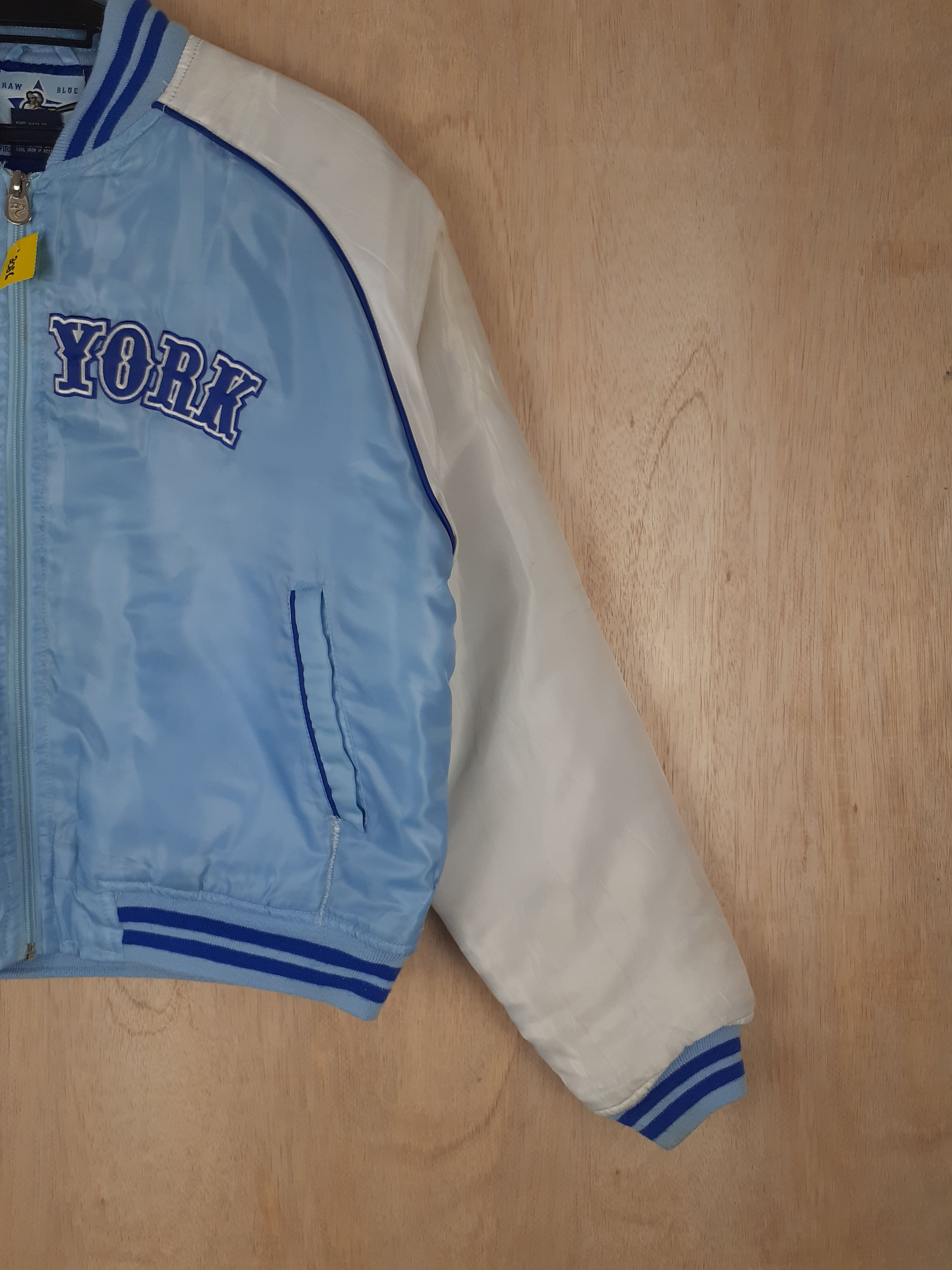 Vintage Raw Blue Classic new york baby blue varsity jacket #3086 Size US M / EU 48-50 / 2 - 7 Thumbnail