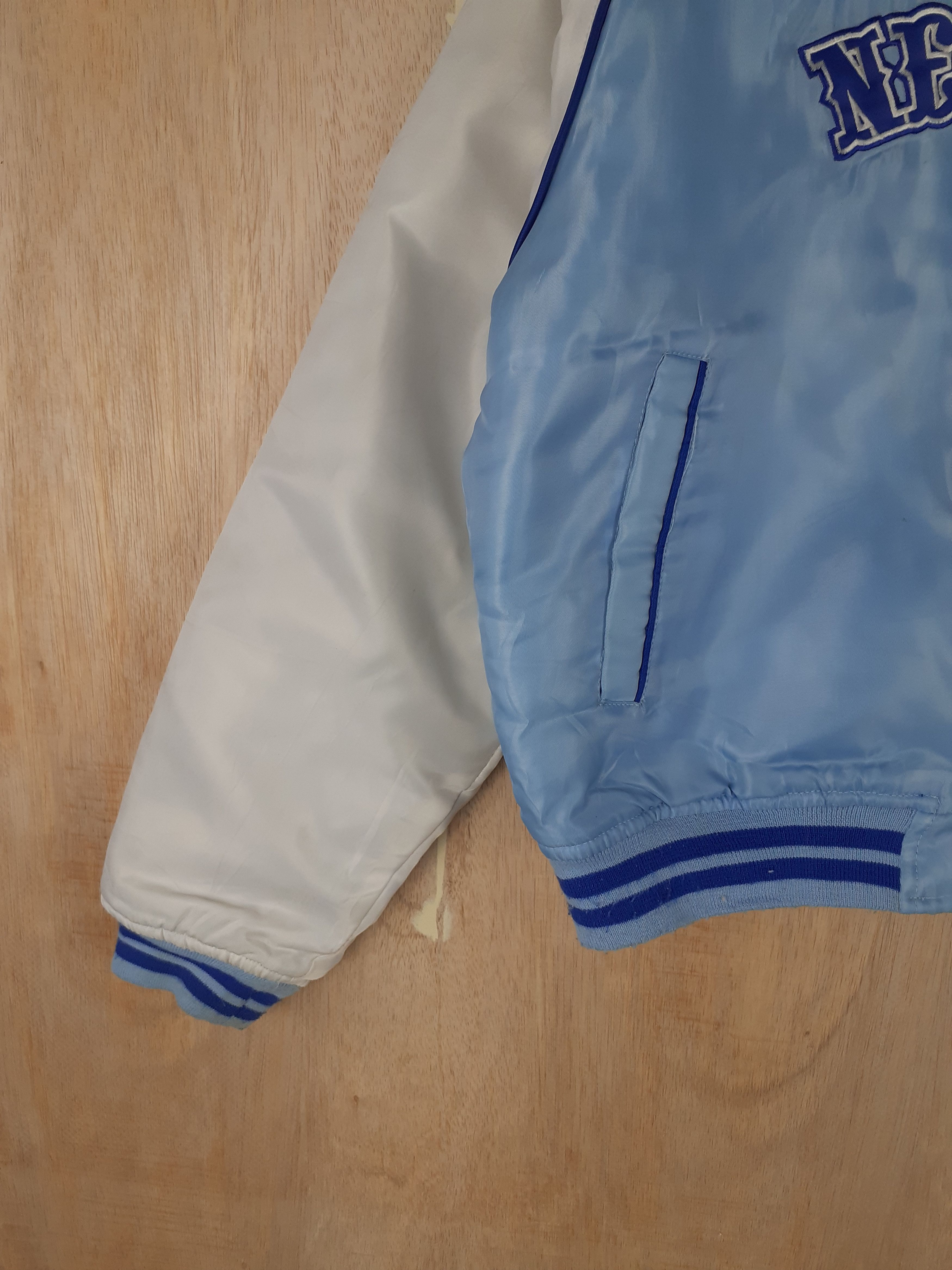 Vintage Raw Blue Classic new york baby blue varsity jacket #3086 Size US M / EU 48-50 / 2 - 4 Thumbnail