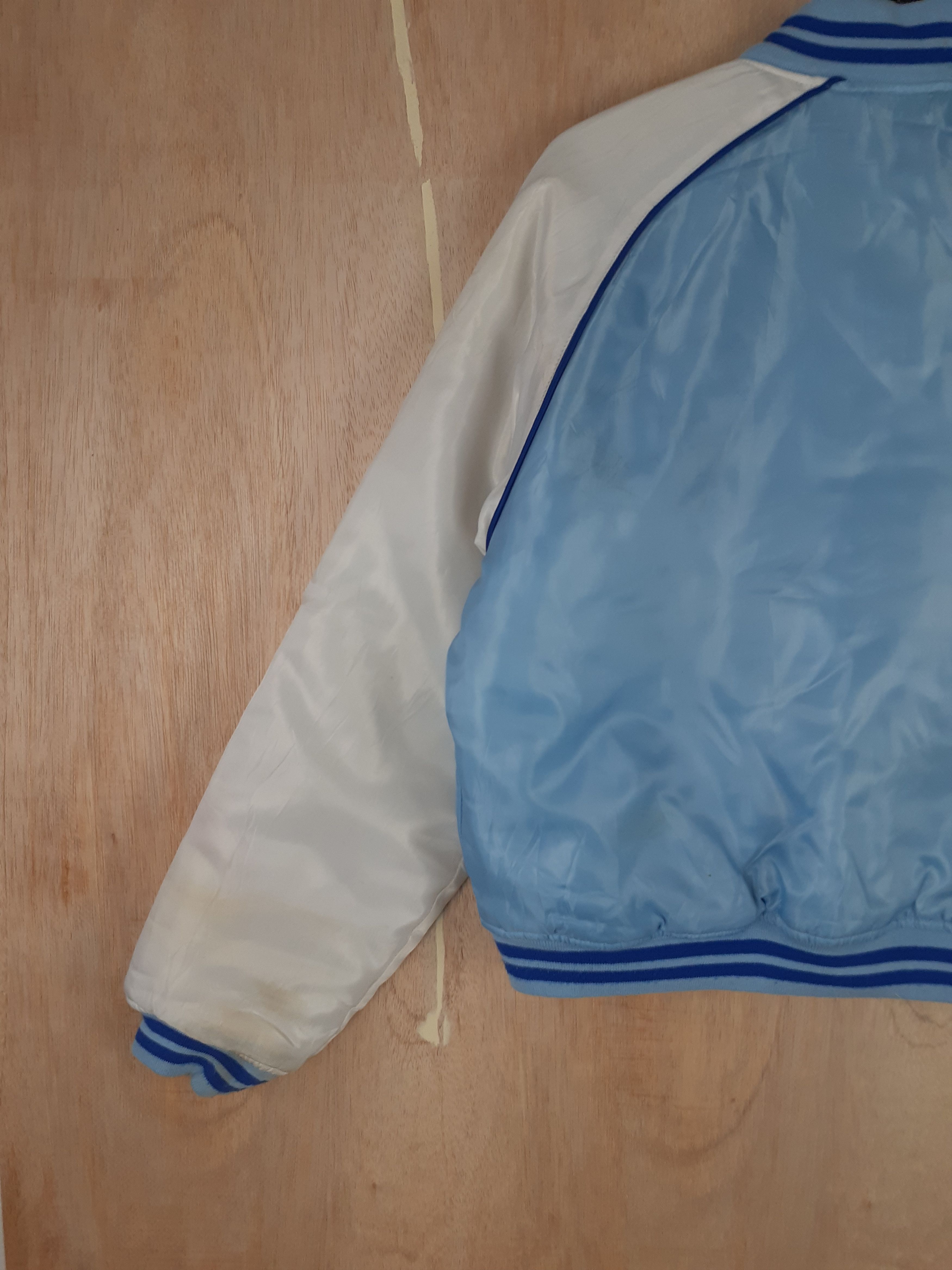 Vintage Raw Blue Classic new york baby blue varsity jacket #3086 Size US M / EU 48-50 / 2 - 9 Thumbnail