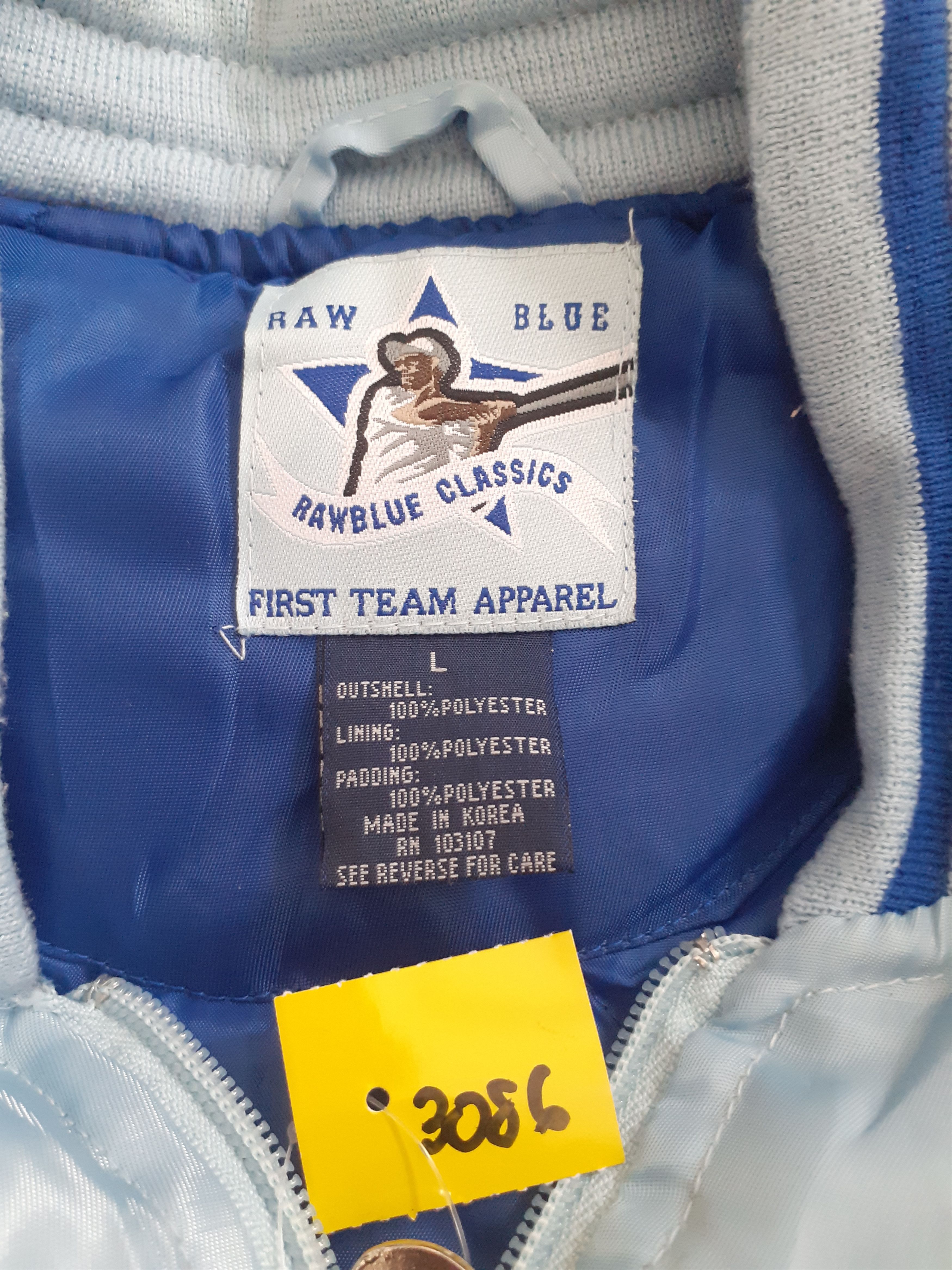 Vintage Raw Blue Classic new york baby blue varsity jacket #3086 Size US M / EU 48-50 / 2 - 12 Thumbnail