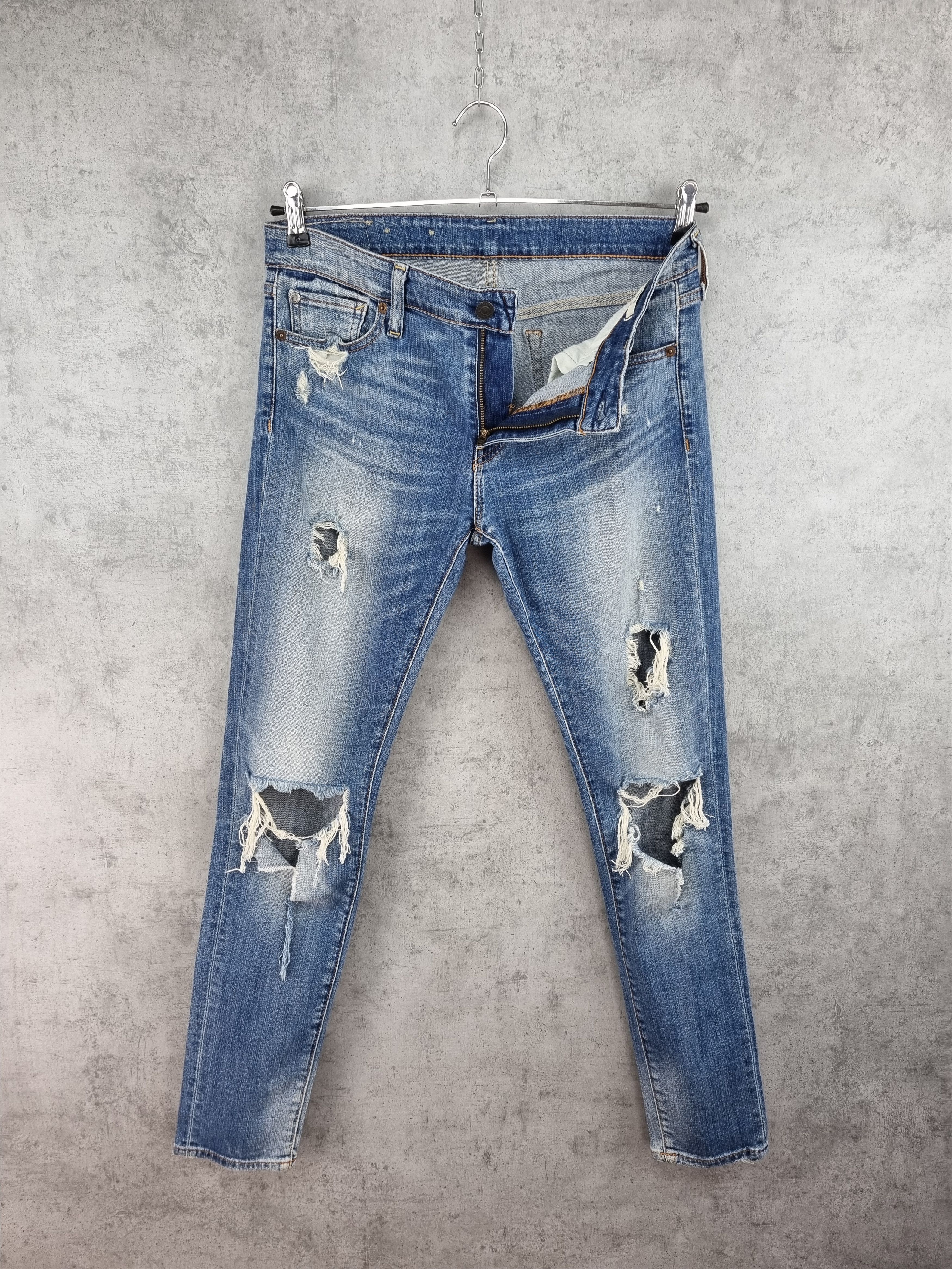 Denim & Supply Ralph Lauren × Polo Ralph Lauren Rare Ripped Skinny Denim Jeans by Ralph Lauren Size US 30 / EU 46 - 3 Thumbnail