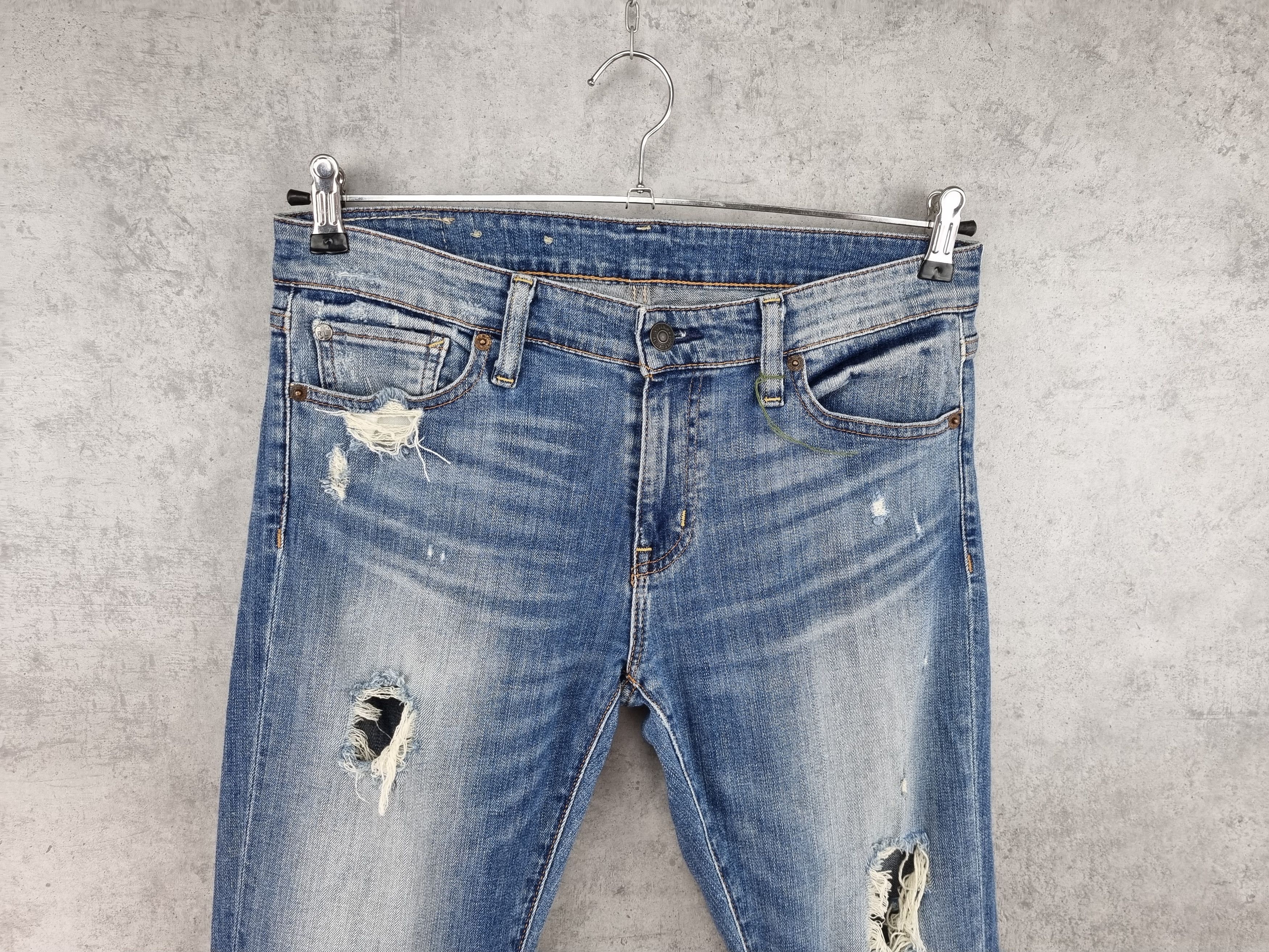 Denim & Supply Ralph Lauren × Polo Ralph Lauren Rare Ripped Skinny Denim Jeans by Ralph Lauren Size US 30 / EU 46 - 4 Thumbnail