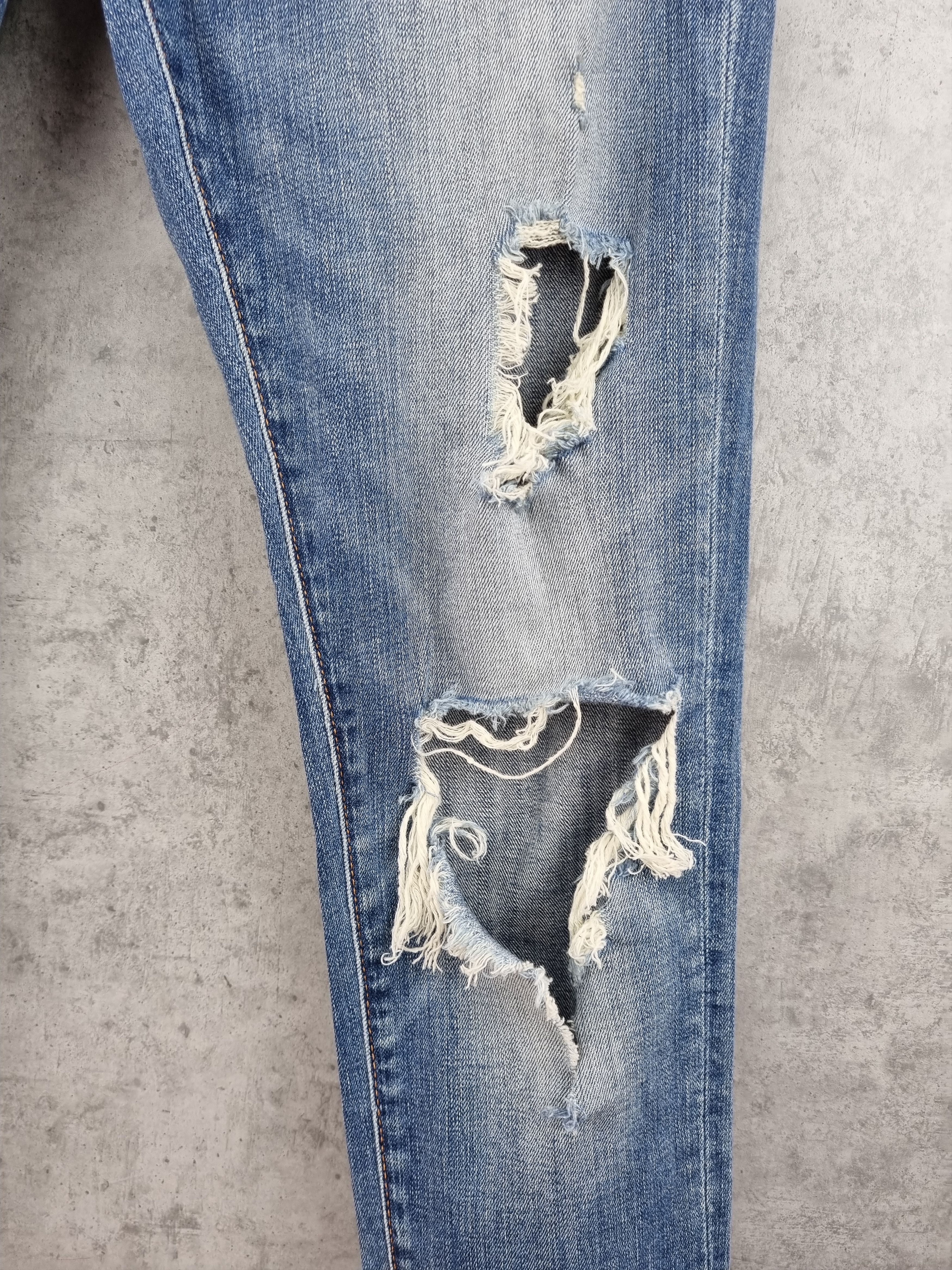 Denim & Supply Ralph Lauren × Polo Ralph Lauren Rare Ripped Skinny Denim Jeans by Ralph Lauren Size US 30 / EU 46 - 7 Thumbnail