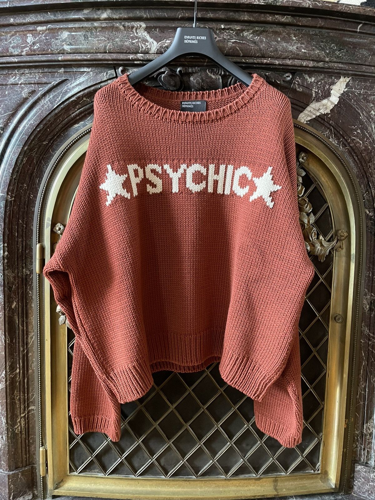 image of Enfants Riches Deprimes Fw21 Psychic Knit Sweater in Orange, Men's (Size XL)