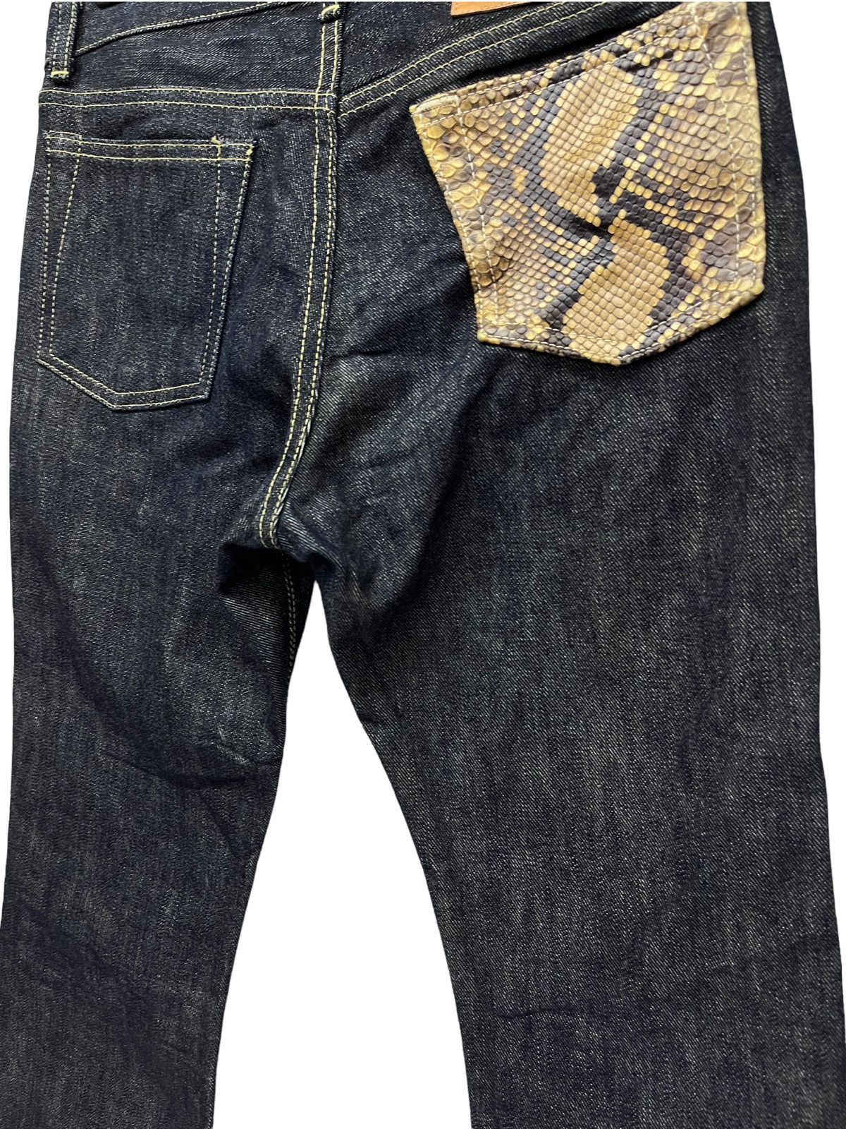🔥RARE🔥TJ-3 Snake Skin Pocket Perfect Flare Tokyo Denim