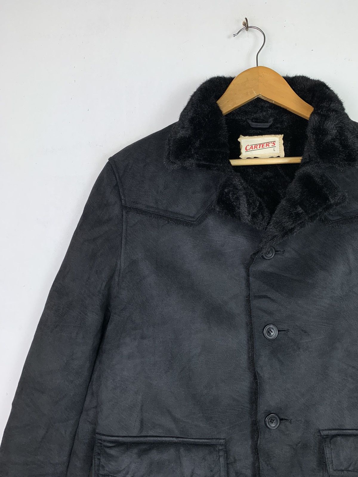 Japanese Brand × Vintage Vintage Shearling Fur Jacket Size US L / EU 52-54 / 3 - 3 Thumbnail