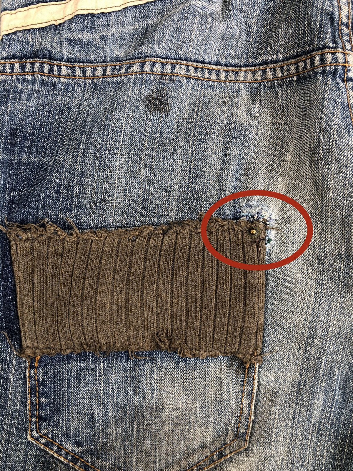 PPFM PPFM Distressed Jeans Size US 33 - 16 Thumbnail