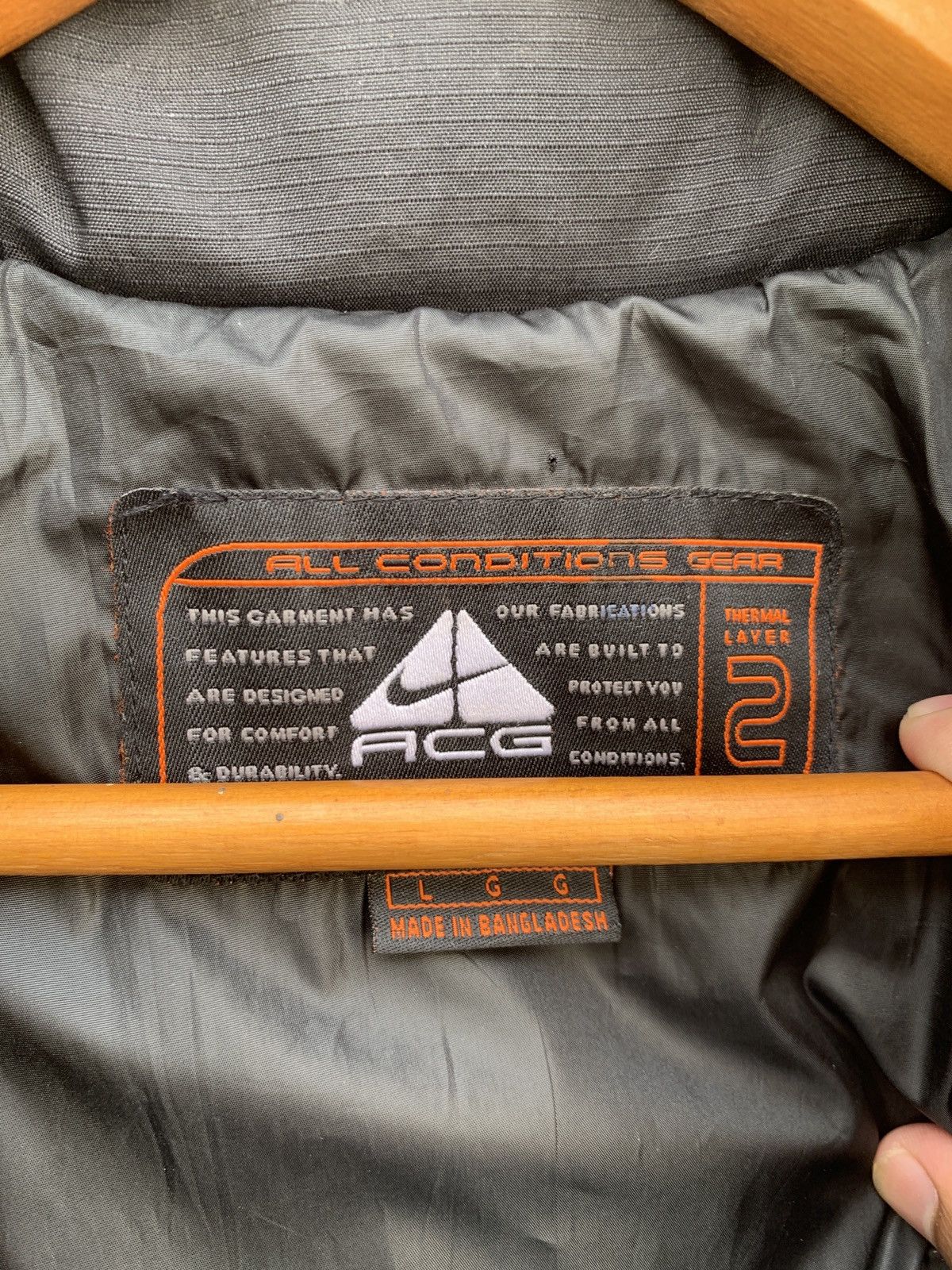 Nike Nike ACG Goose Down Puffer Thermal Layer 2 Bomber Jacket Size US L / EU 52-54 / 3 - 5 Thumbnail