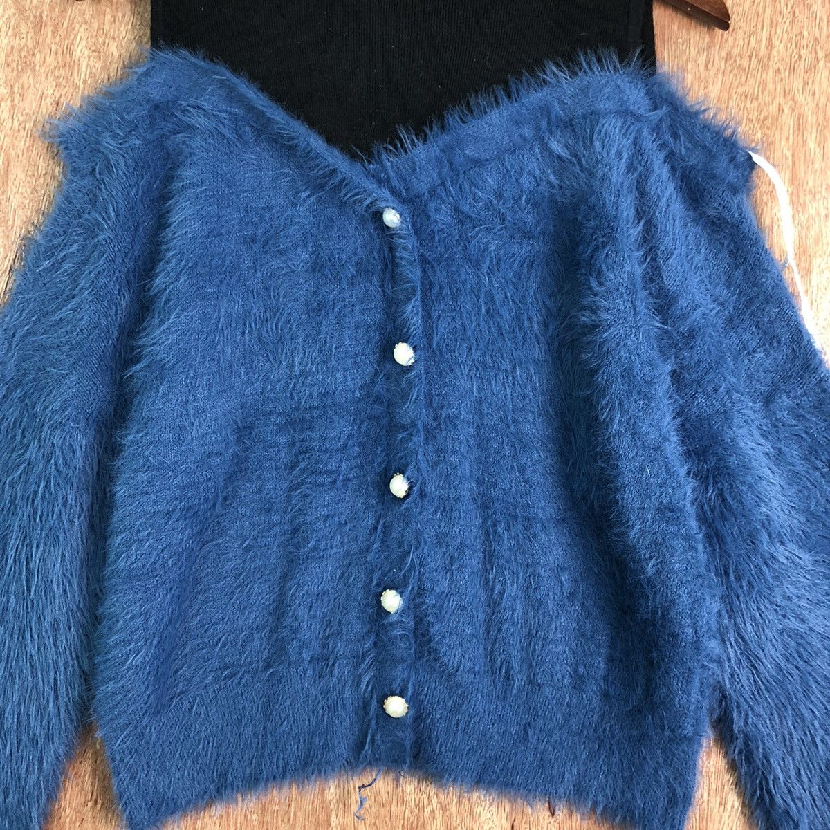 Homespun Knitwear Cecil Mc Bee Blue MOhair Knitwear Size US M / EU 48-50 / 2 - 8 Thumbnail