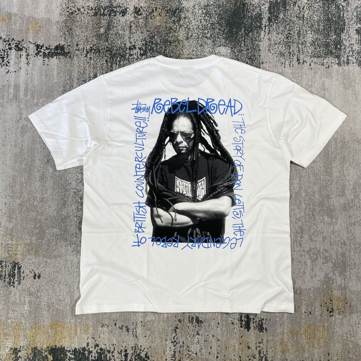 image of Stussy Rebel Tee White // M, Men's (Size Medium)